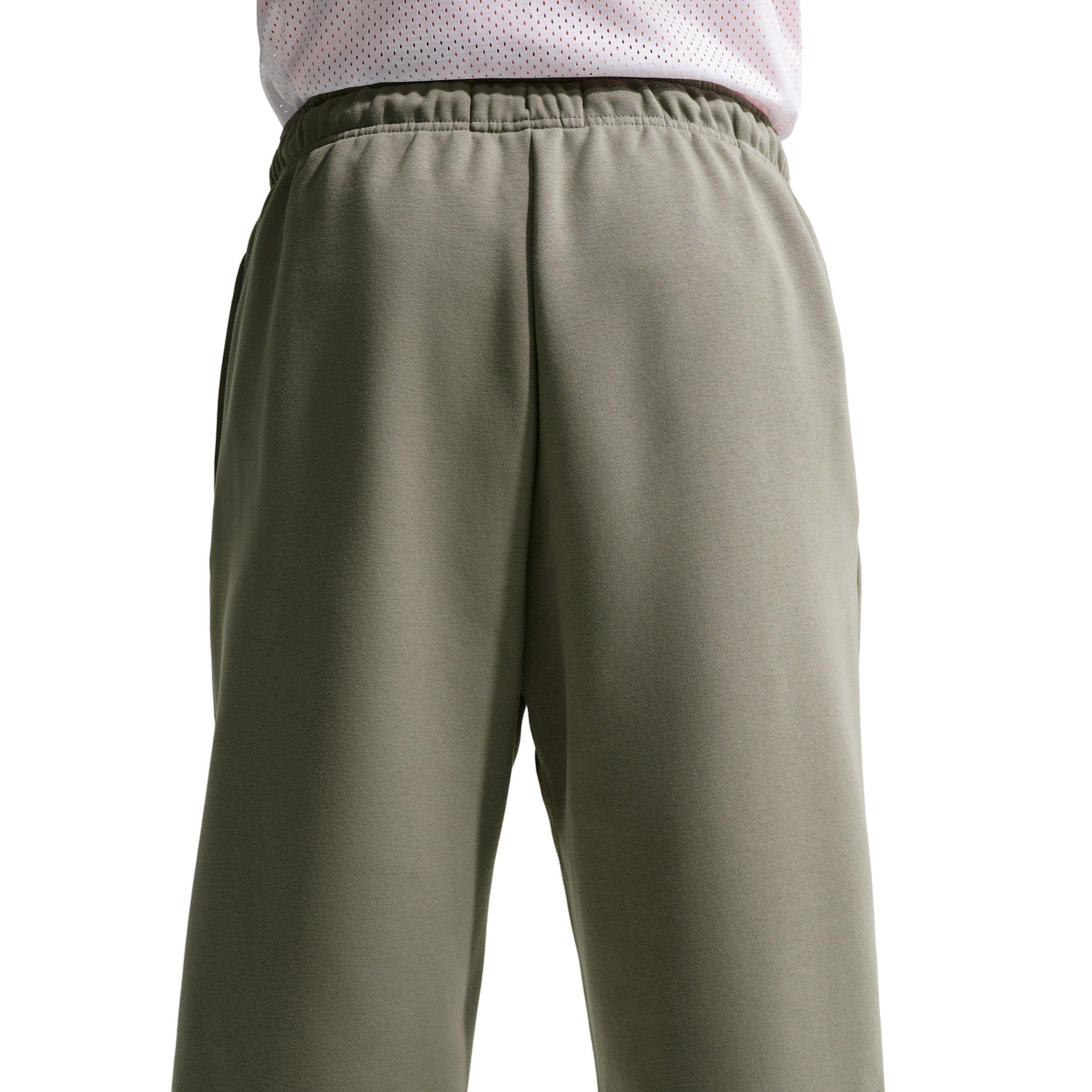 Nike Men's Club Open-Hem Fleece Sweatpants - Grey - GREY Thumbnail View 4