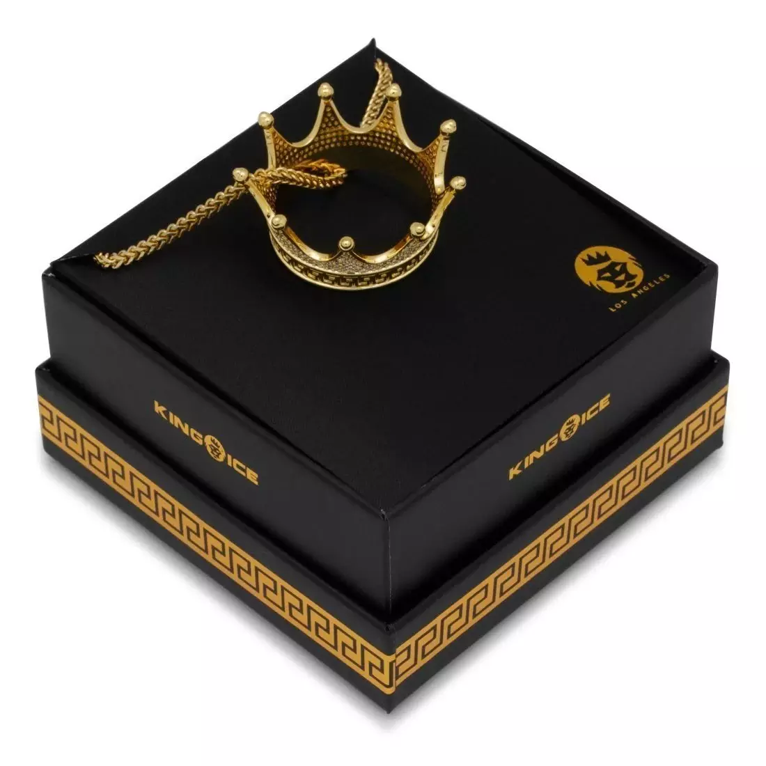 King Ice Crown Necklace - GOLD
