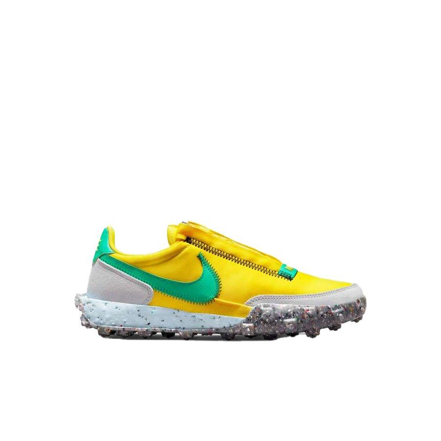 Nike Waffle Racer Crater "Yellow Strike/Roma Green/Photon Dust" Women's Shoe - YELLOW Thumbnail View 1
