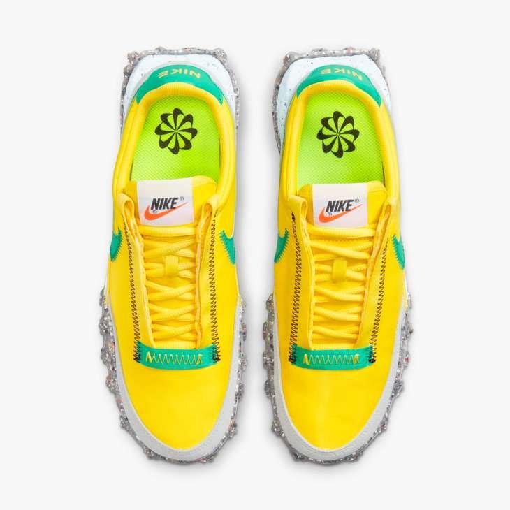 Nike Waffle Racer Crater "Yellow Strike/Roma Green/Photon Dust" Women's Shoe - YELLOW Thumbnail View 4