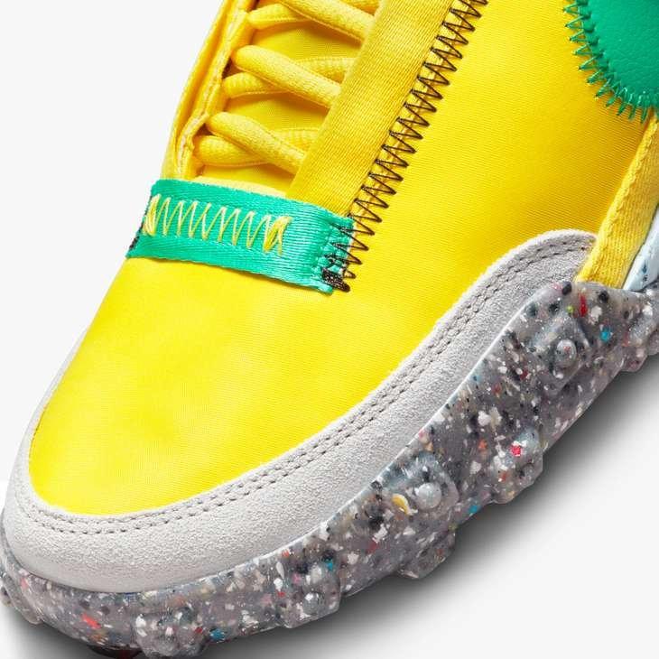 Nike Waffle Racer Crater "Yellow Strike/Roma Green/Photon Dust" Women's Shoe - YELLOW Thumbnail View 7