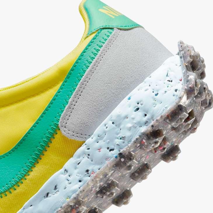 Nike Waffle Racer Crater "Yellow Strike/Roma Green/Photon Dust" Women's Shoe - YELLOW Thumbnail View 8