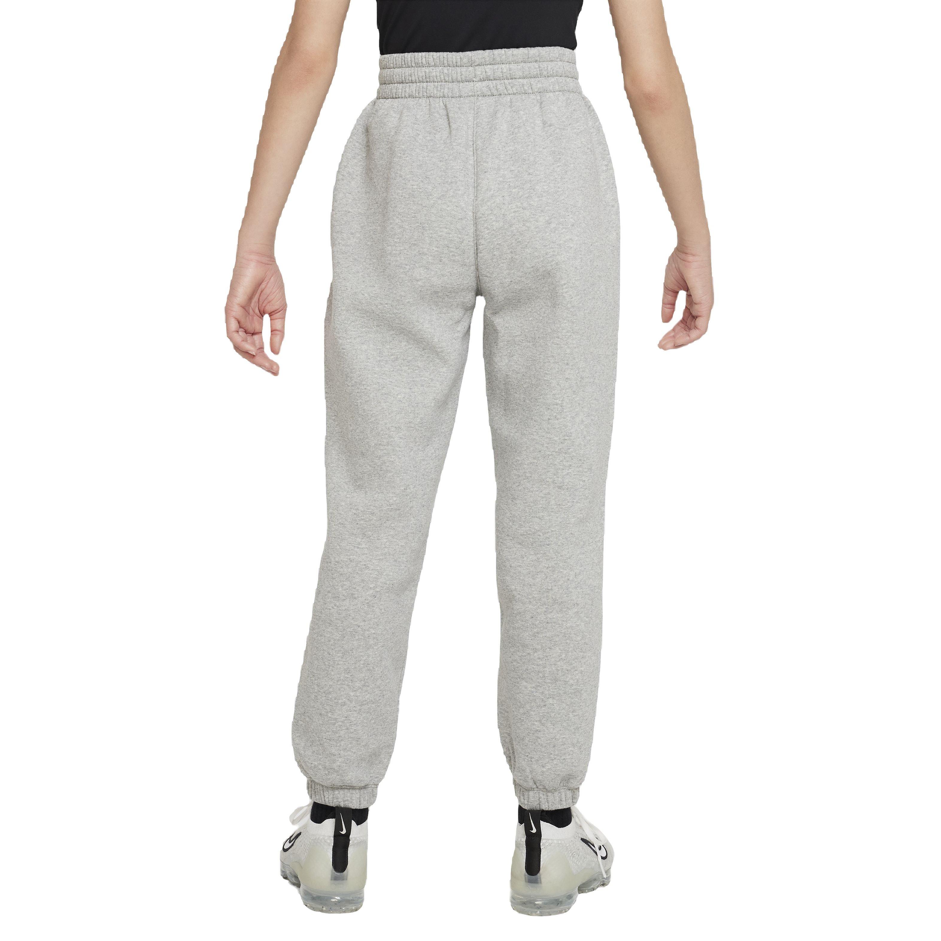 Nike Big Girls' Sportswear Club Lightweight Fleece Loose Pants - Grey - GREY Thumbnail View 2