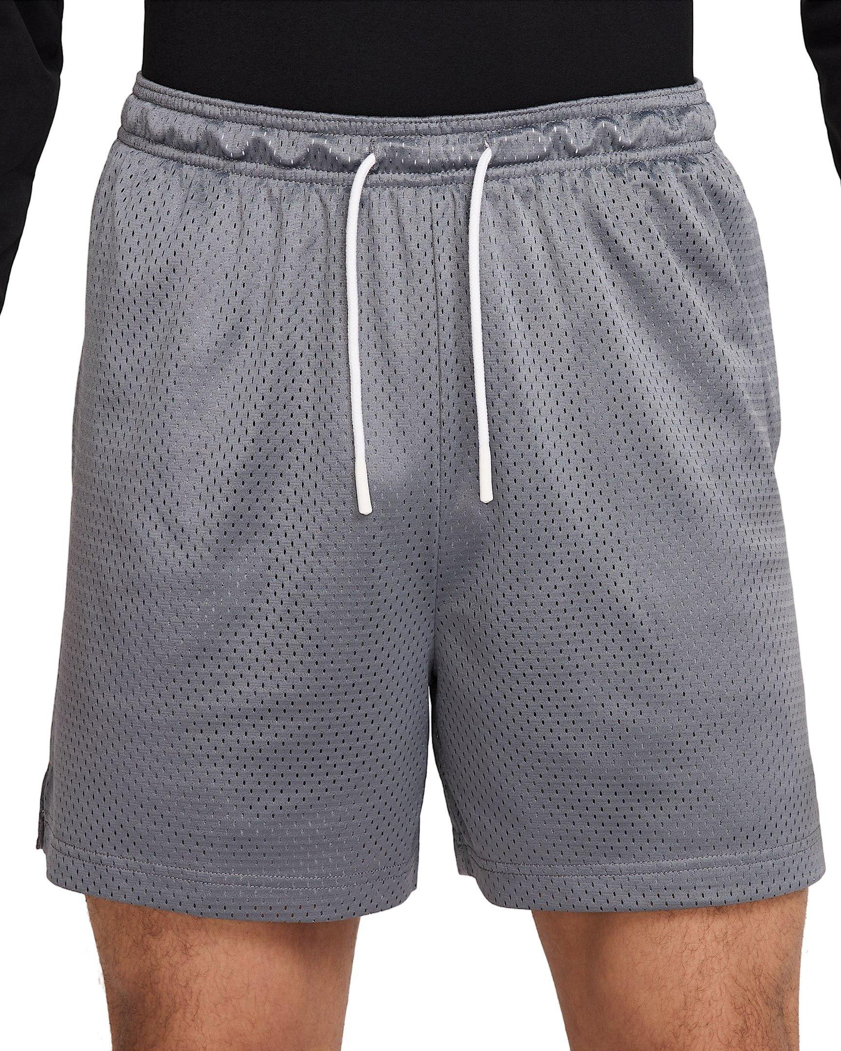 Nike Men's Dri-FIT 5" Mesh Basketball Shorts - GREY Thumbnail View 1