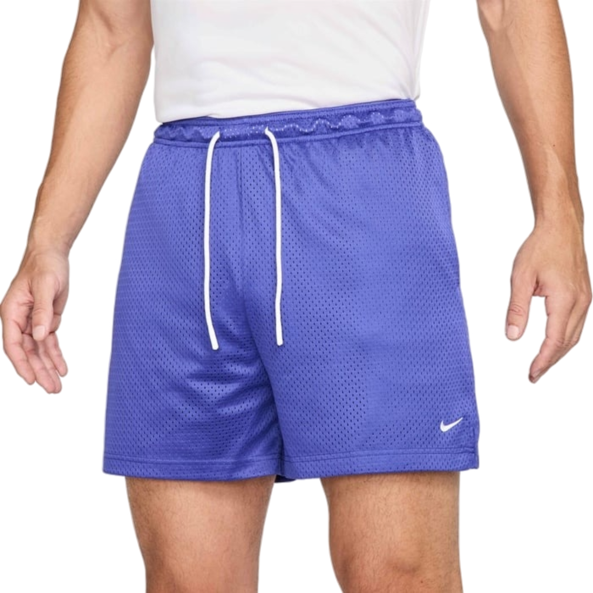 Nike Men's Dri-FIT 5" Mesh Basketball Shorts - PURPLE Thumbnail View 1