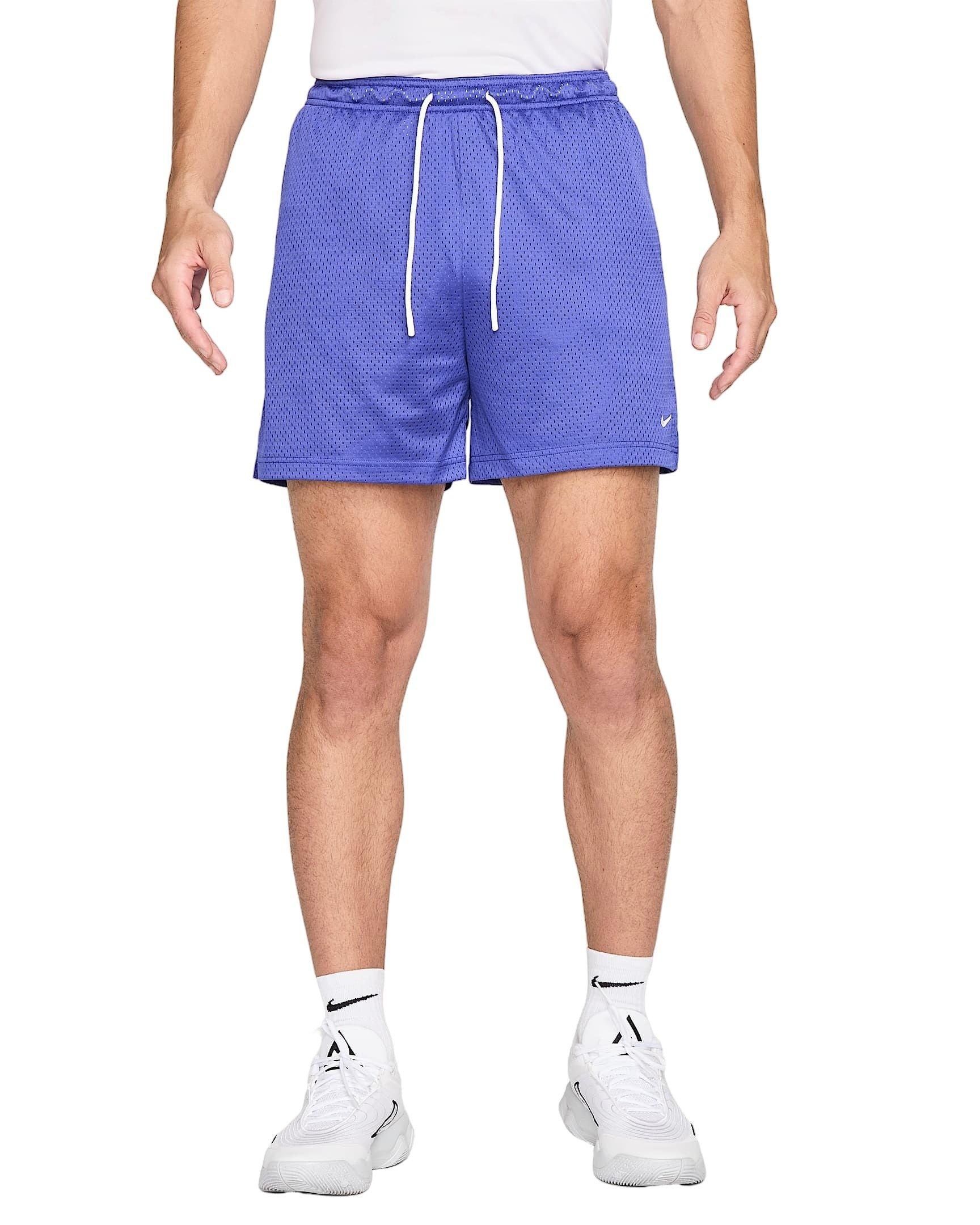 Nike Men's Dri-FIT 5" Mesh Basketball Shorts - PURPLE Thumbnail View 3