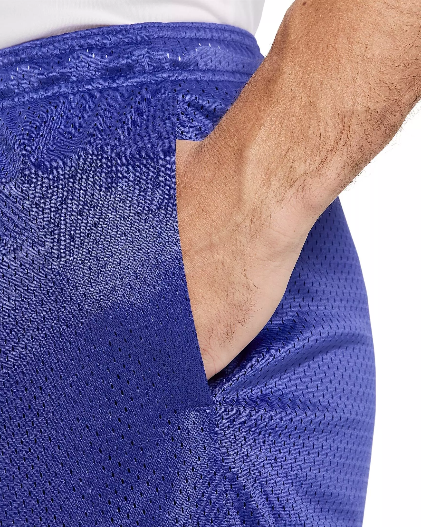 Nike Men's Dri-FIT 5" Mesh Basketball Shorts - PURPLE