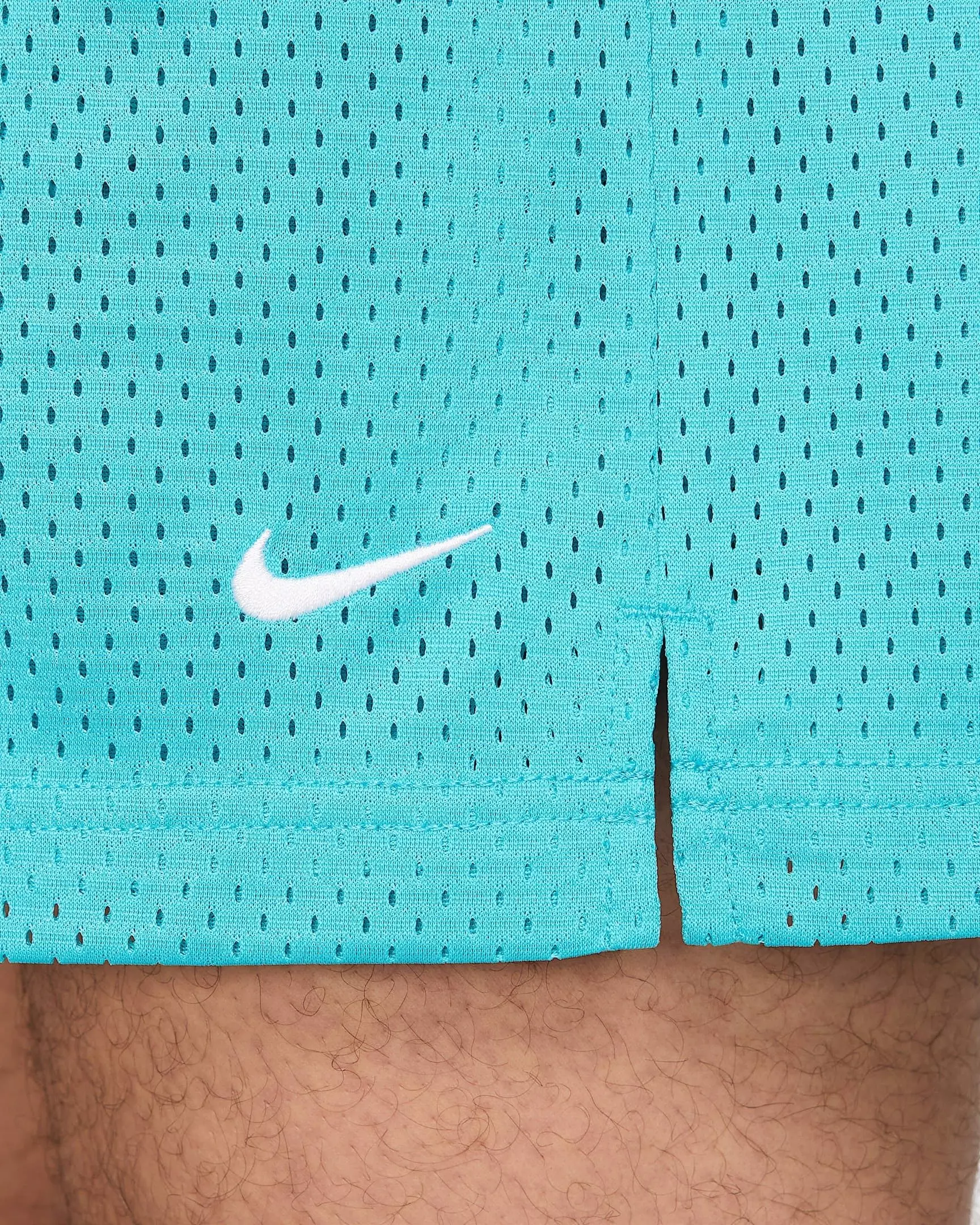 Nike Men's Dri-FIT 5" Mesh Basketball Shorts - TURQUOISE 
