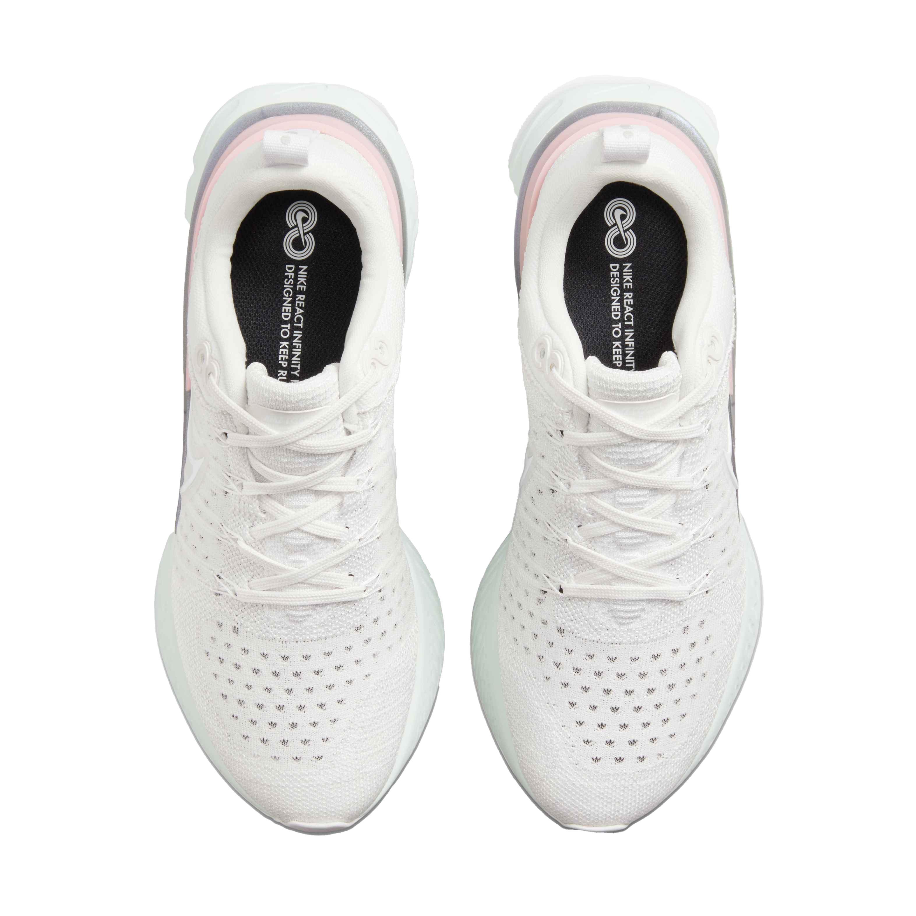 Nike React Infinity  2 "Platinum Tint/White-Barely Green" Women's Running Shoe - GREY Thumbnail View 4
