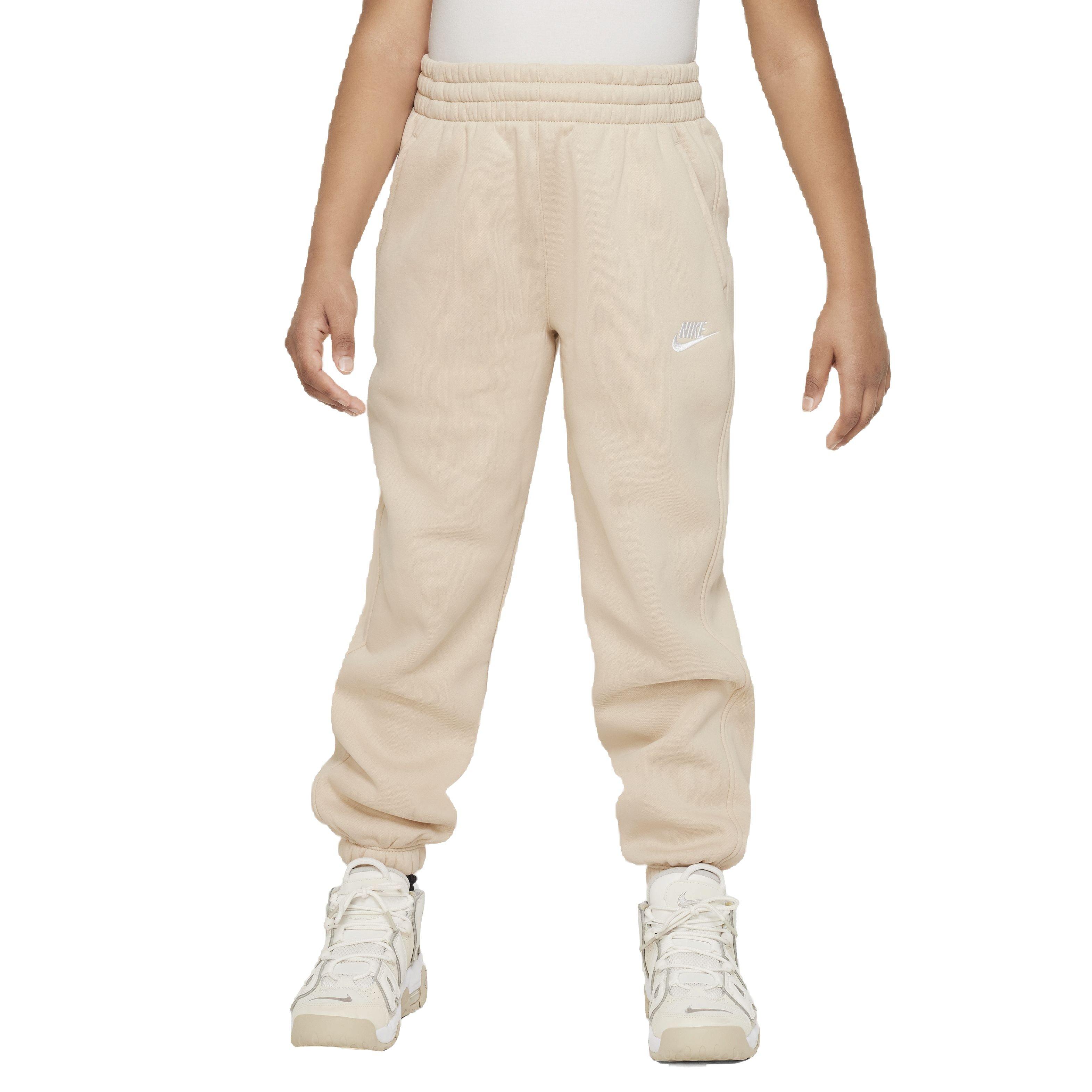 Nike Big Girls' Sportswear Club Fleece Loose Pants - Cream - CREAM Thumbnail View 1