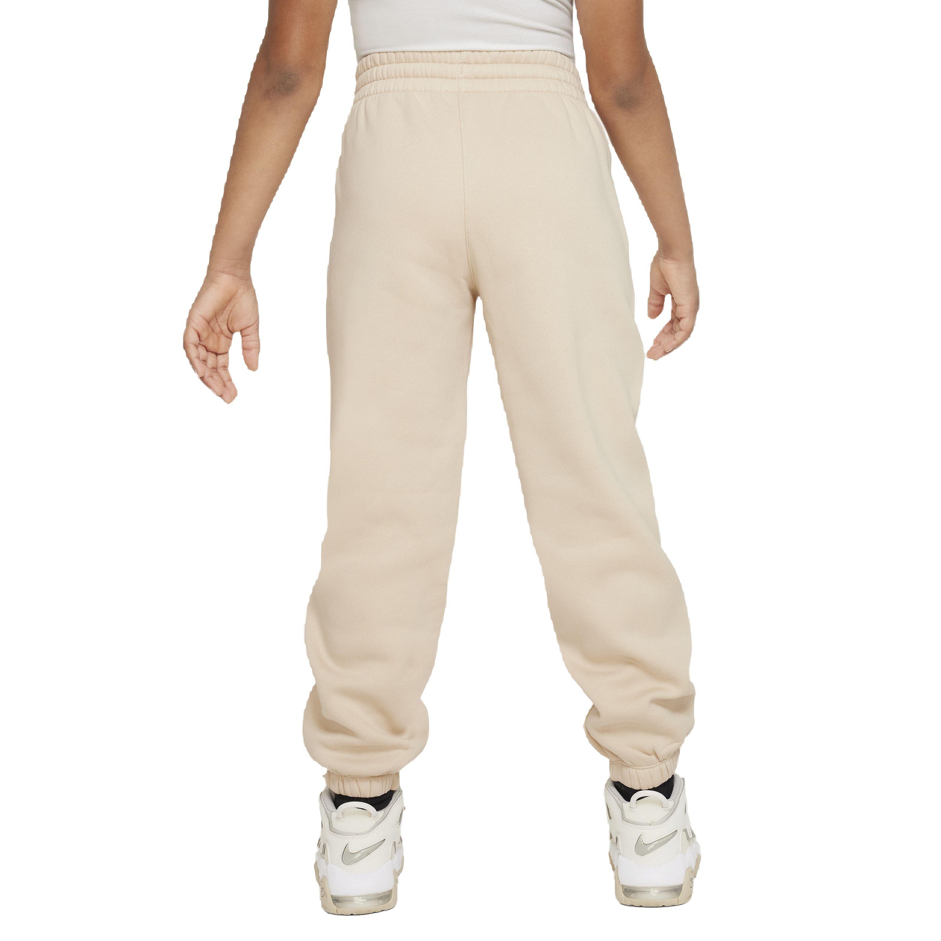 Nike Sportswear Club Fleece Big Girls' Cream Loose Pants