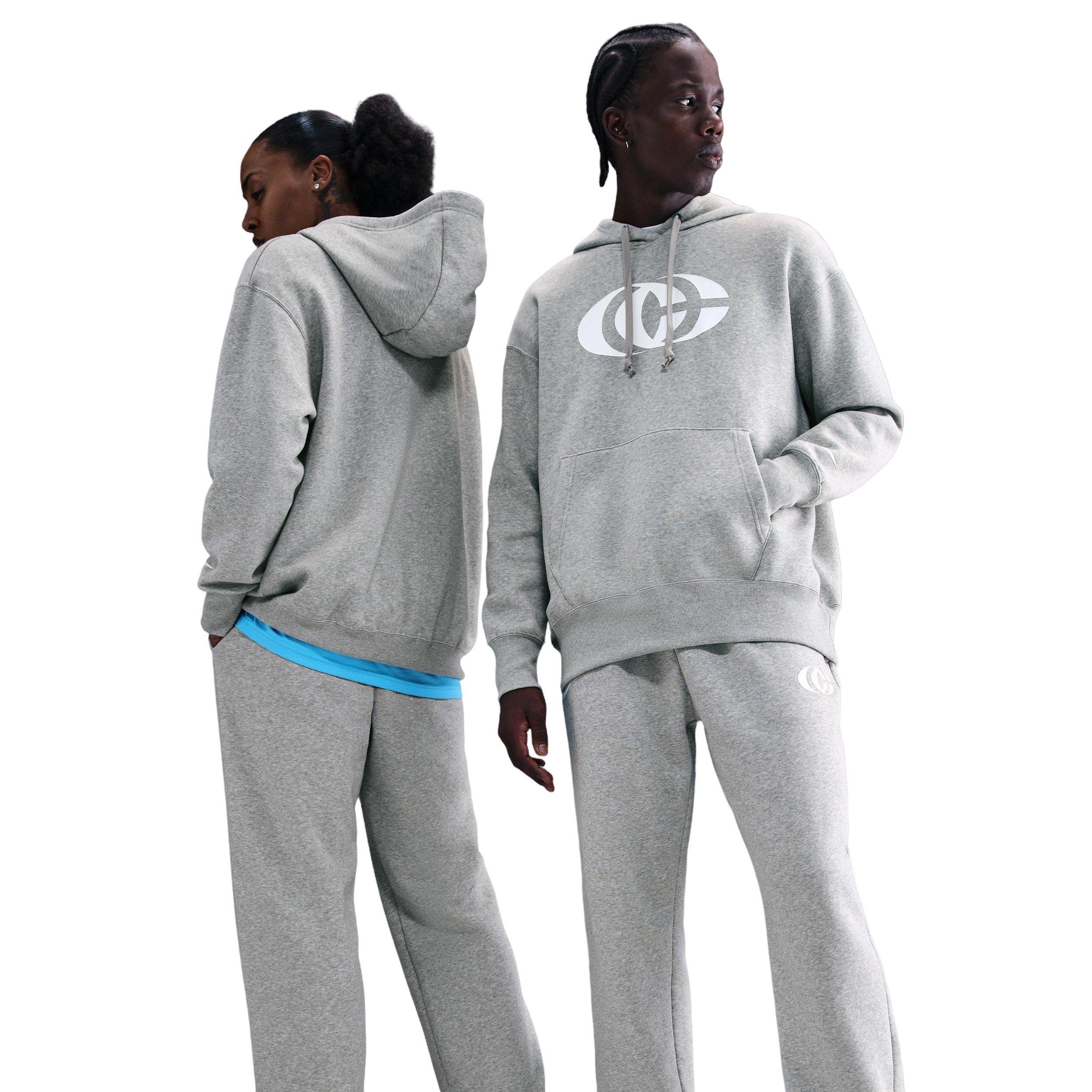 Nike Caitlin Clark Basketball Phoenix Fleece Pants - GREY Thumbnail View 1