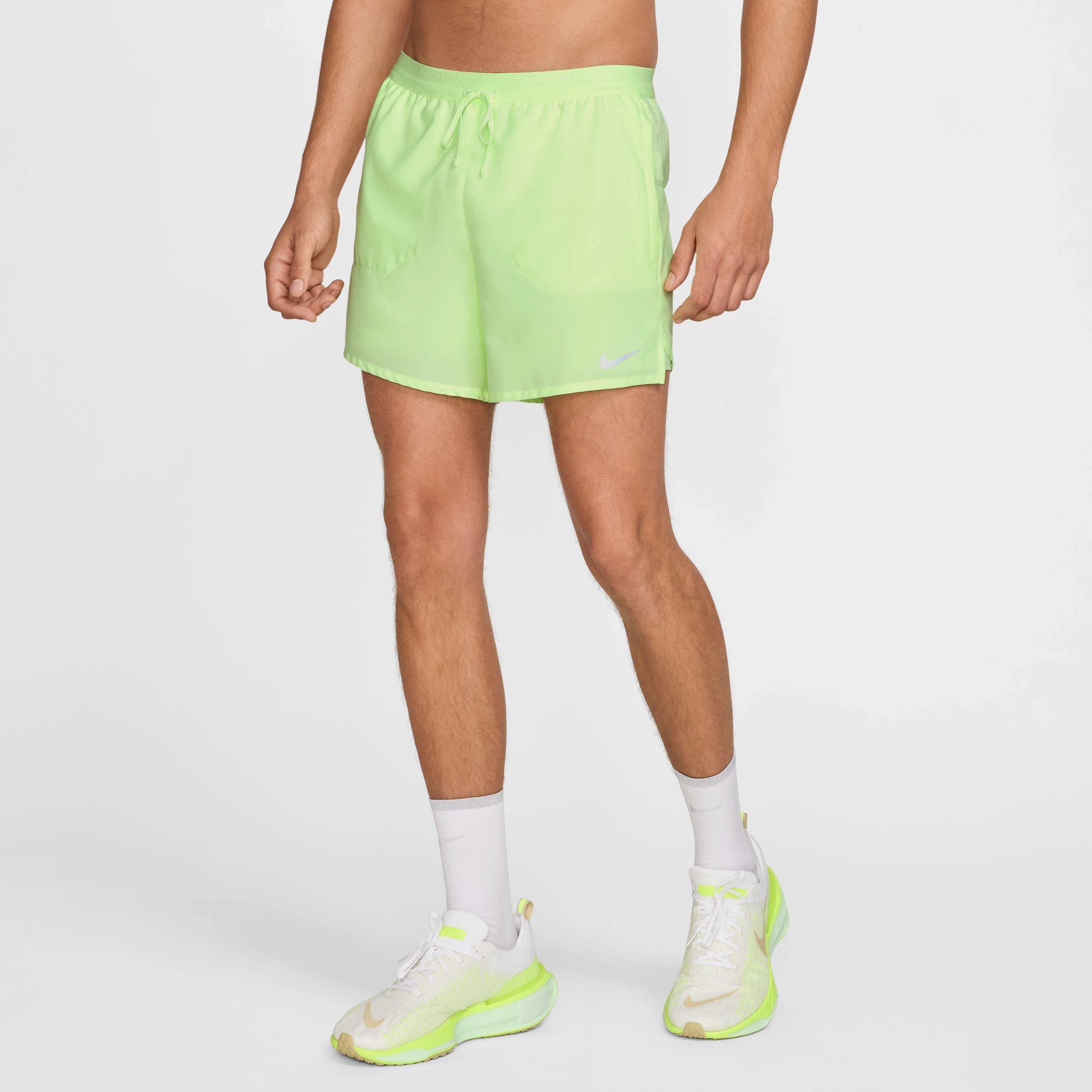 Nike Men's Stride Dri-FIT 5' 2-in-1 Running Shorts - YELLOW Thumbnail View 3