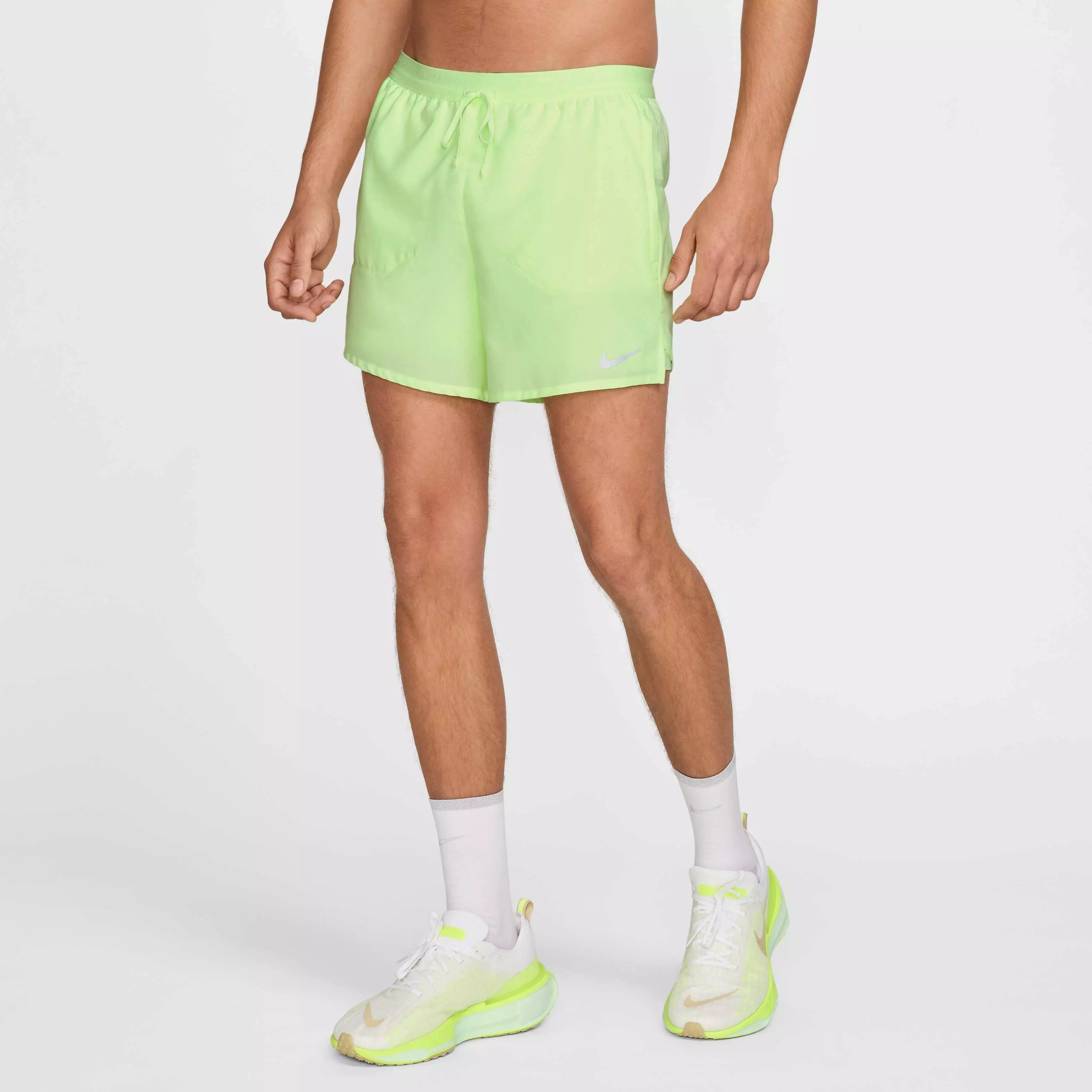 Nike Men's Stride Dri-FIT 5' 2-in-1 Running Shorts - YELLOW