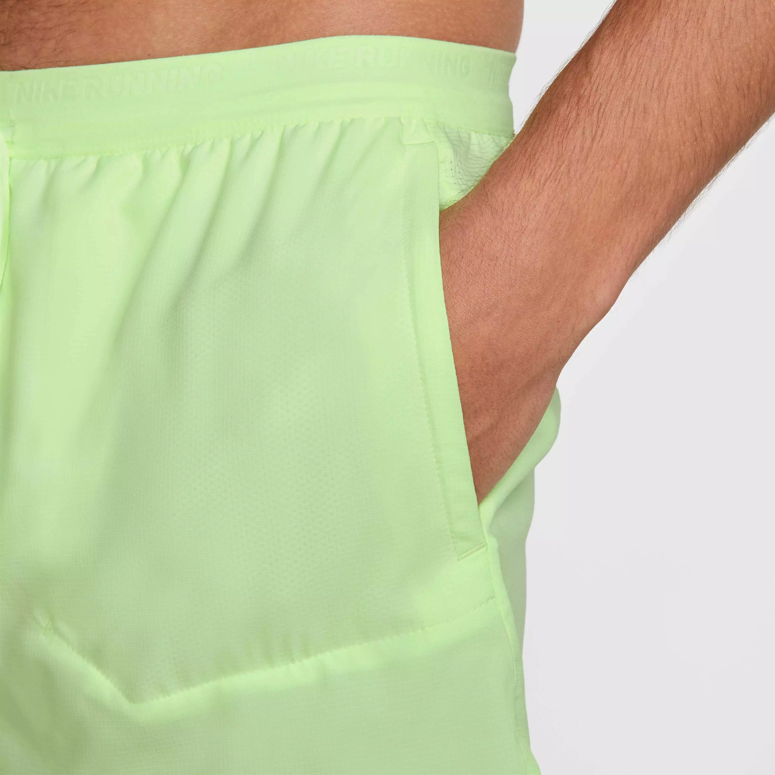 Nike Men's Stride Dri-FIT 5' 2-in-1 Running Shorts - YELLOW