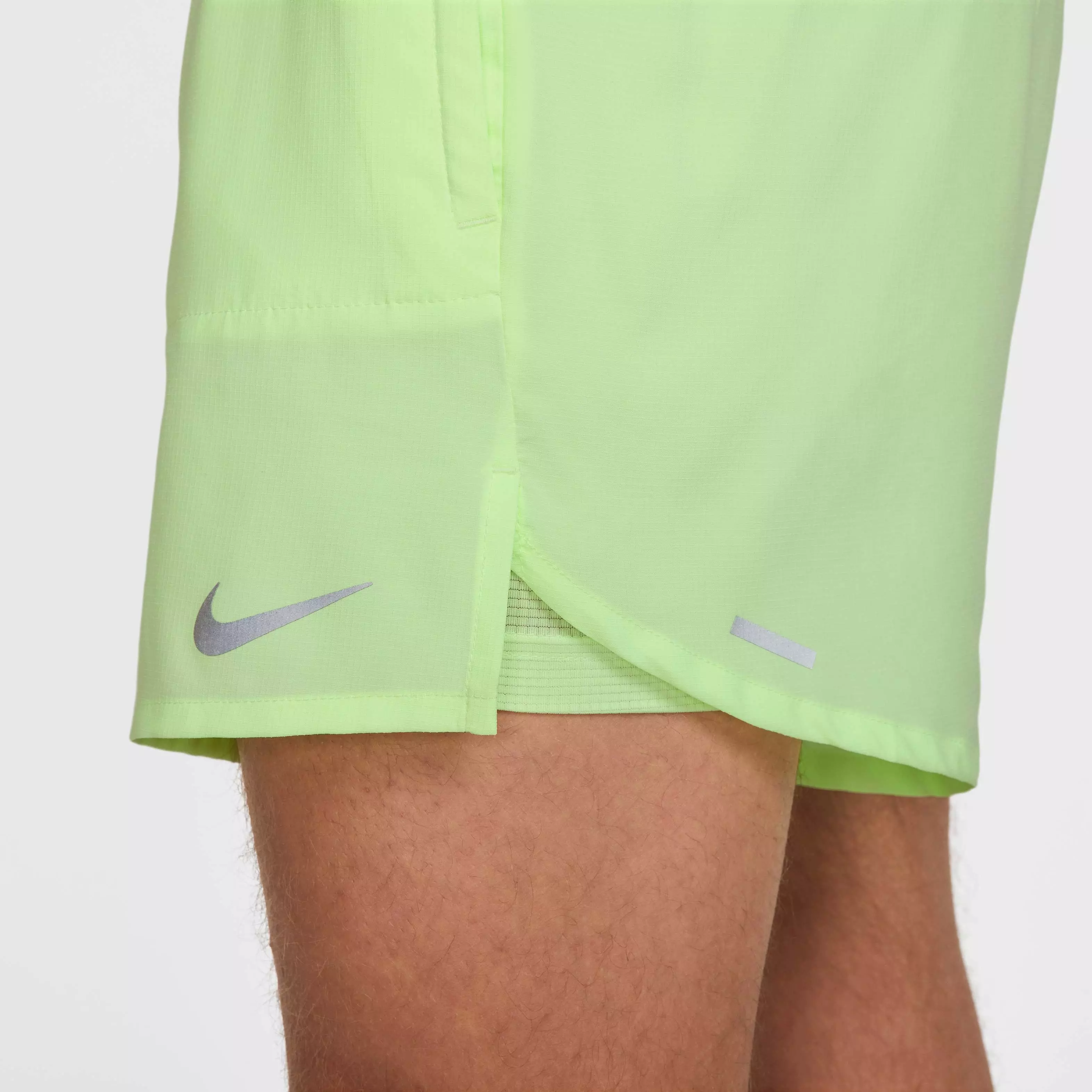 Nike Men's Stride Dri-FIT 5' 2-in-1 Running Shorts - YELLOW