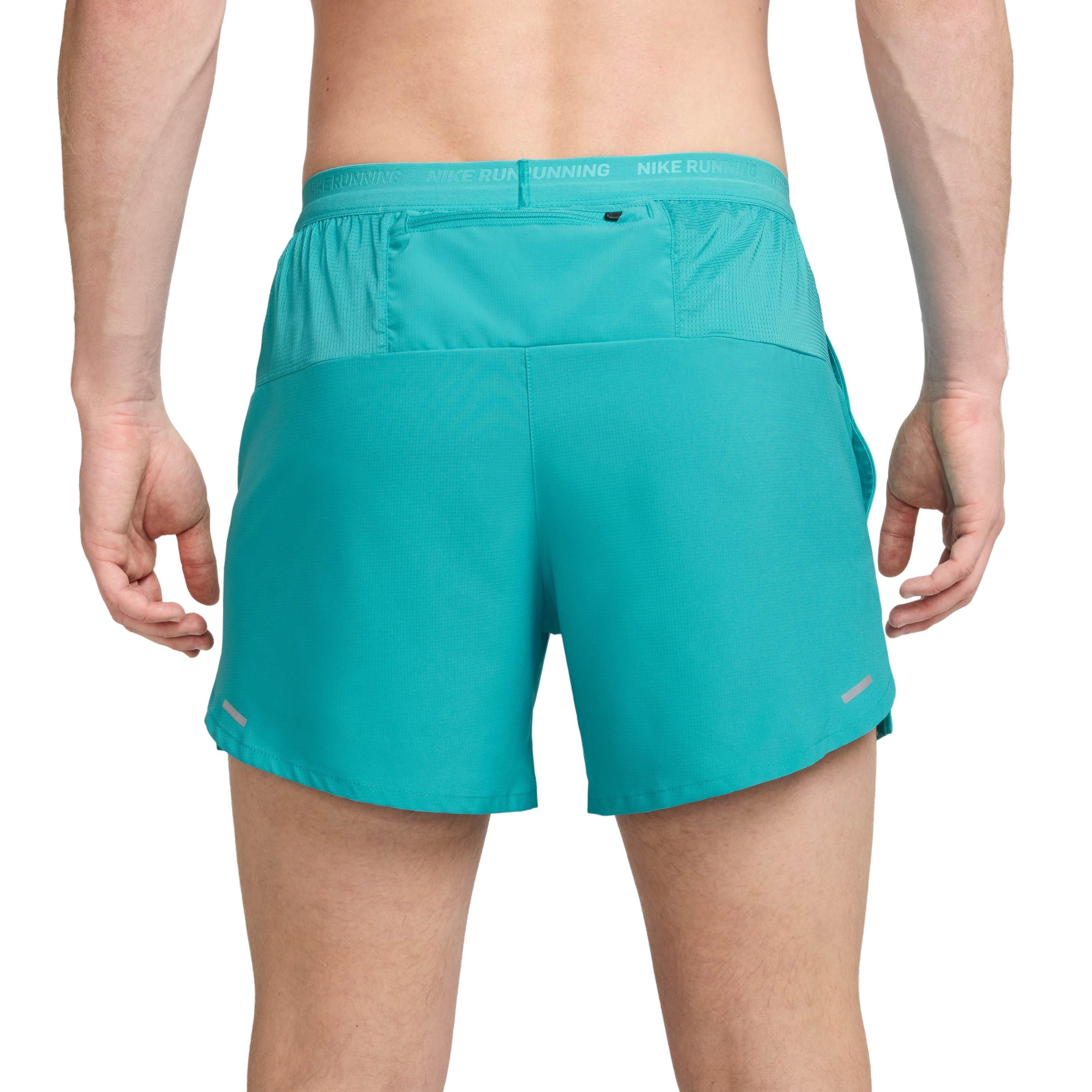 Nike Men's Stride Dri-FIT 5' 2-in-1 Running Shorts - TURQUOISE  Thumbnail View 2