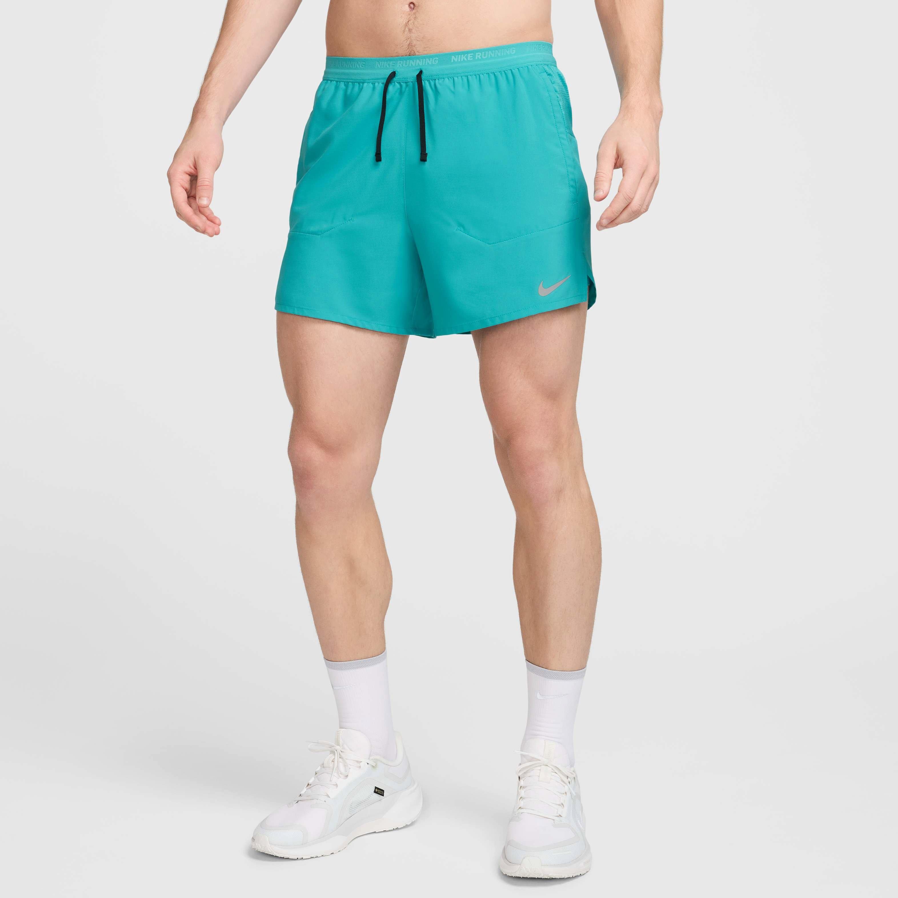 Nike Men's Stride Dri-FIT 5' 2-in-1 Running Shorts - TURQUOISE  Thumbnail View 3