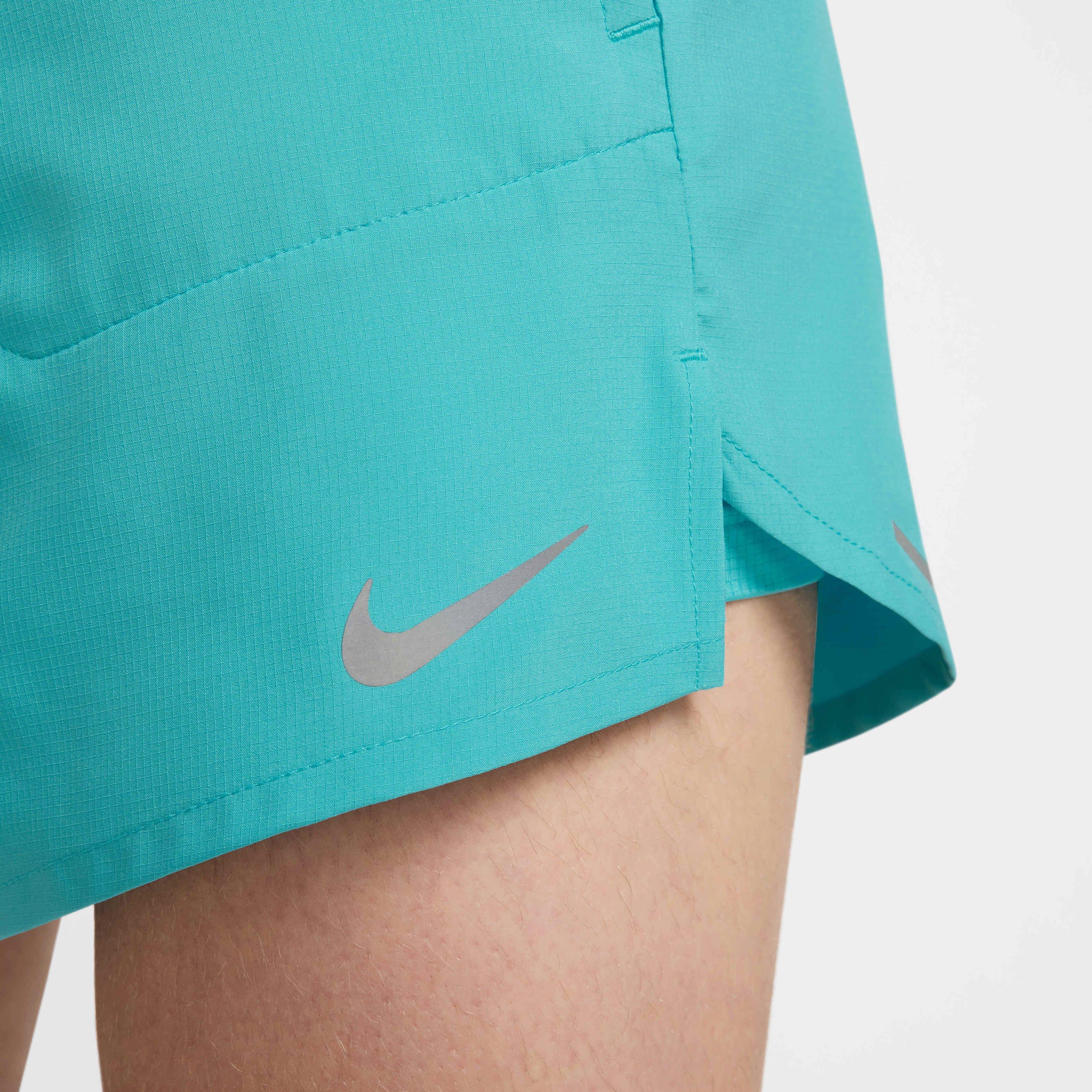 Nike Men's Stride Dri-FIT 5' 2-in-1 Running Shorts - TURQUOISE  Thumbnail View 6