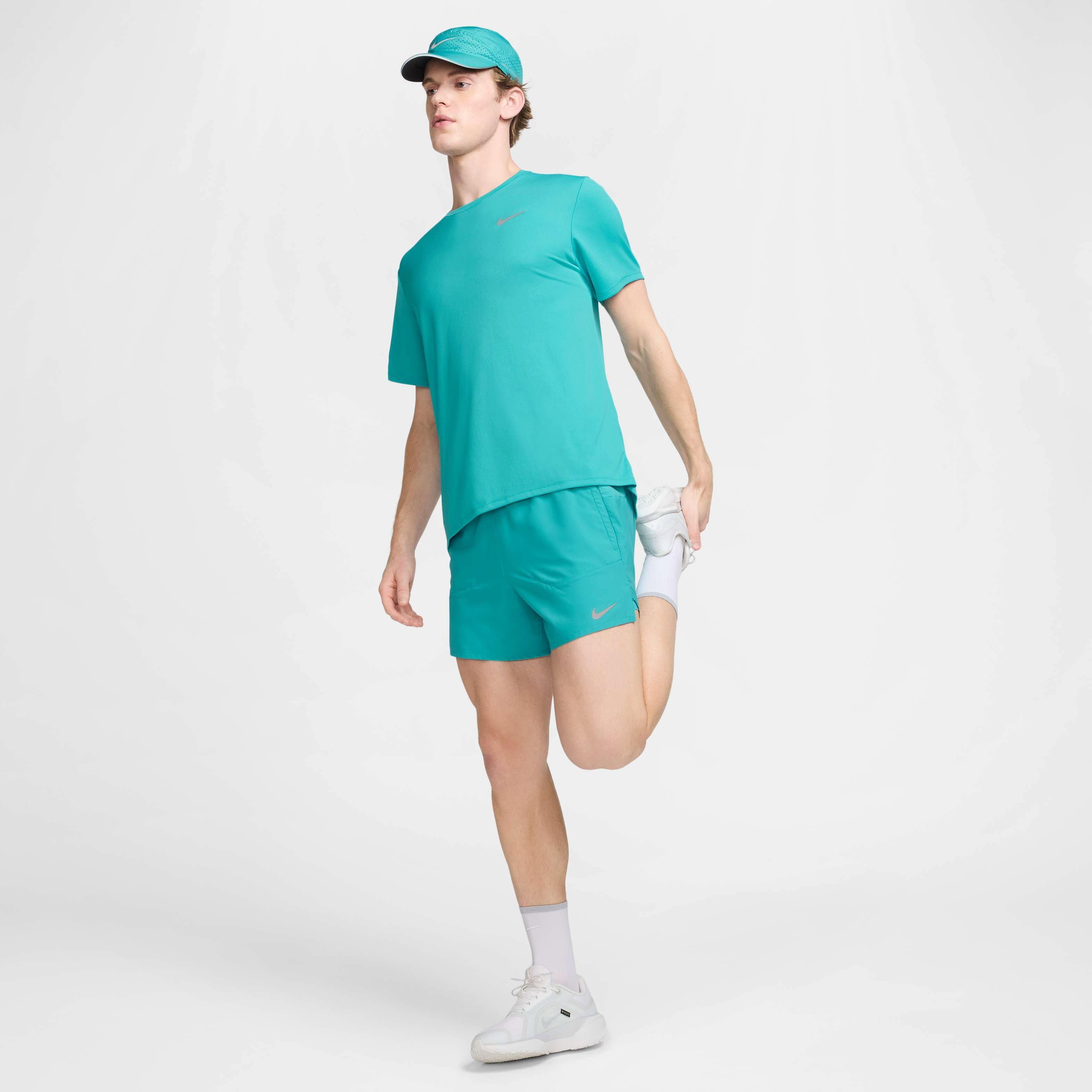 Nike Men's Stride Dri-FIT 5' 2-in-1 Running Shorts - TURQUOISE  Thumbnail View 7