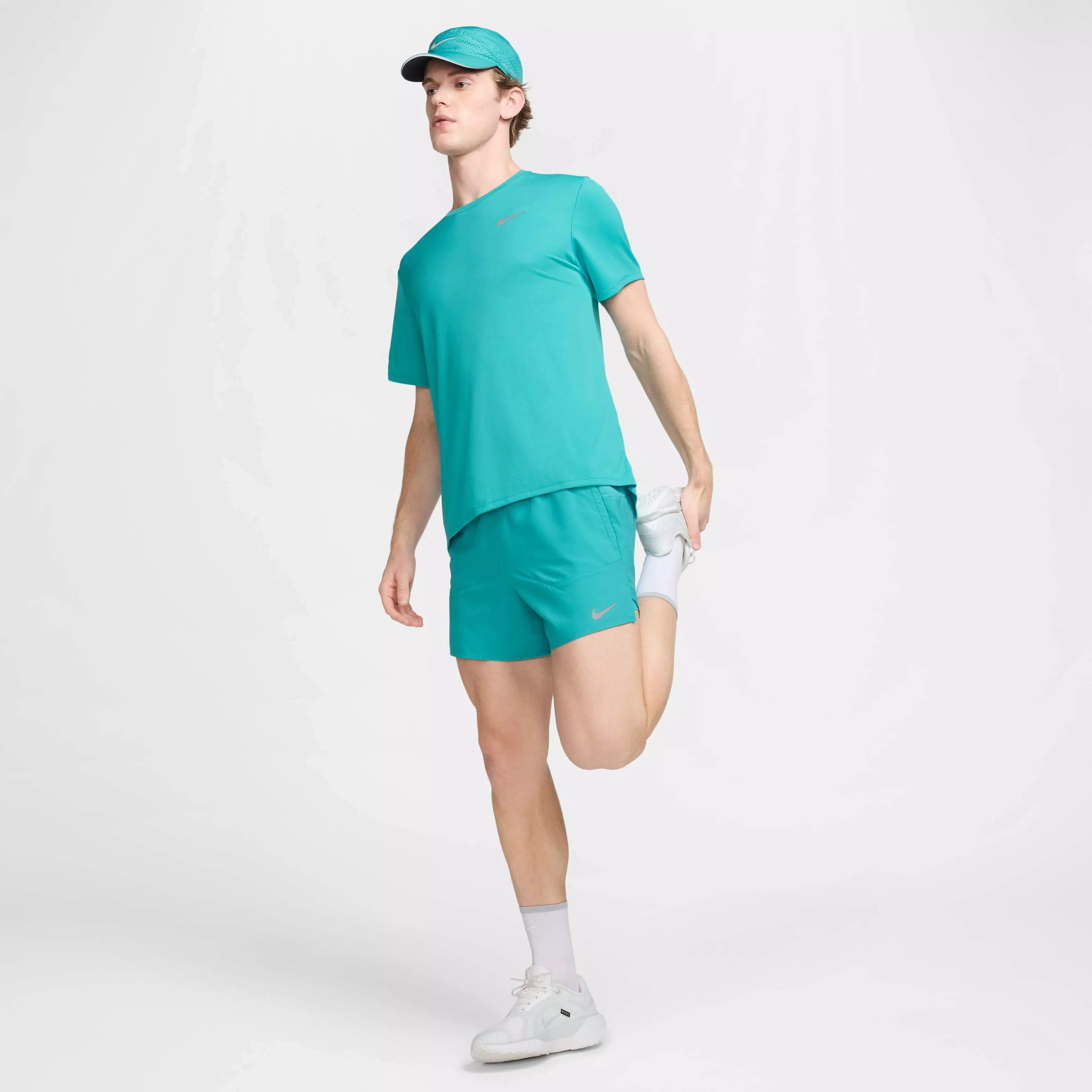 Nike Men's Stride Dri-FIT 5' 2-in-1 Running Shorts - TURQUOISE 
