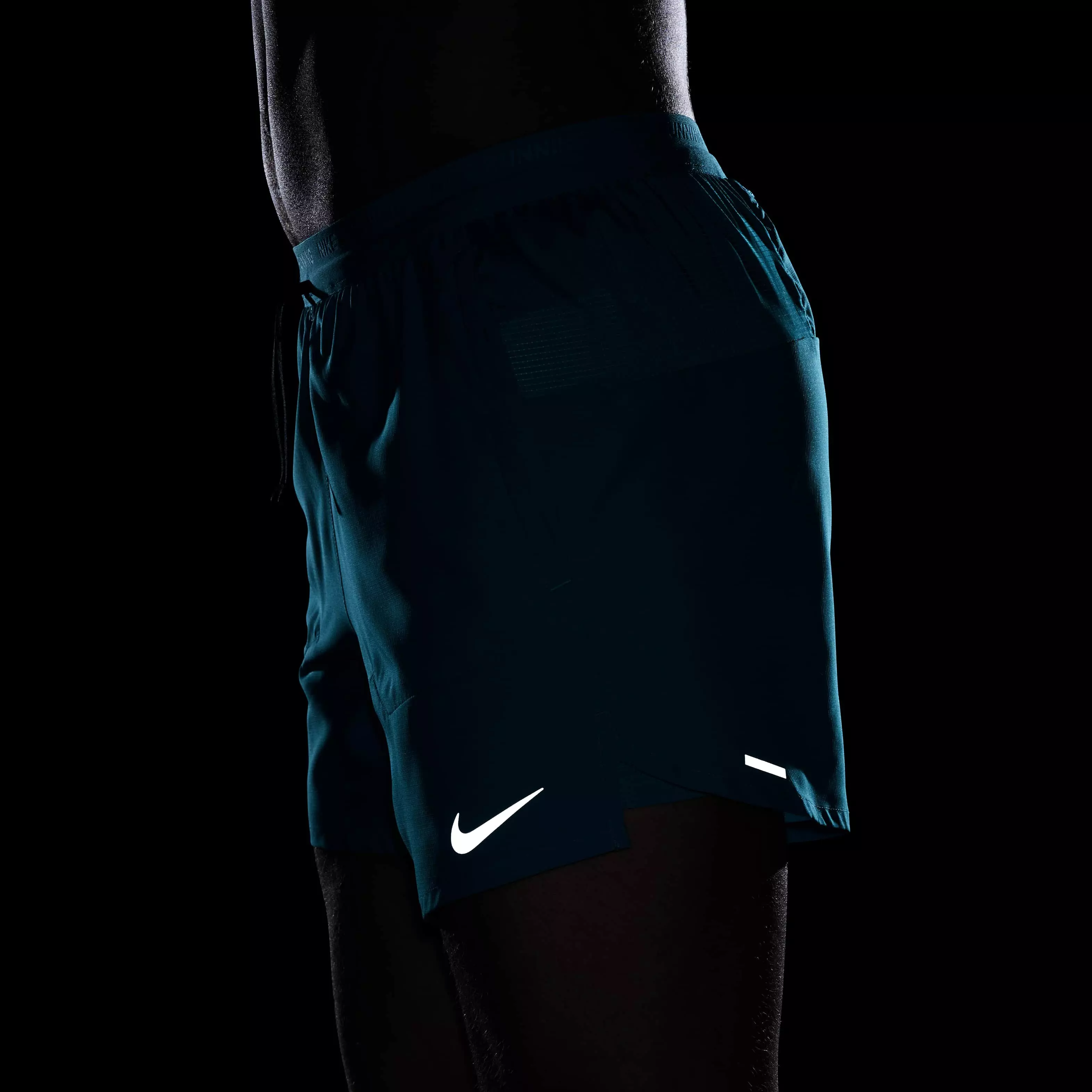 Nike Men's Stride Dri-FIT 5' 2-in-1 Running Shorts - TURQUOISE 