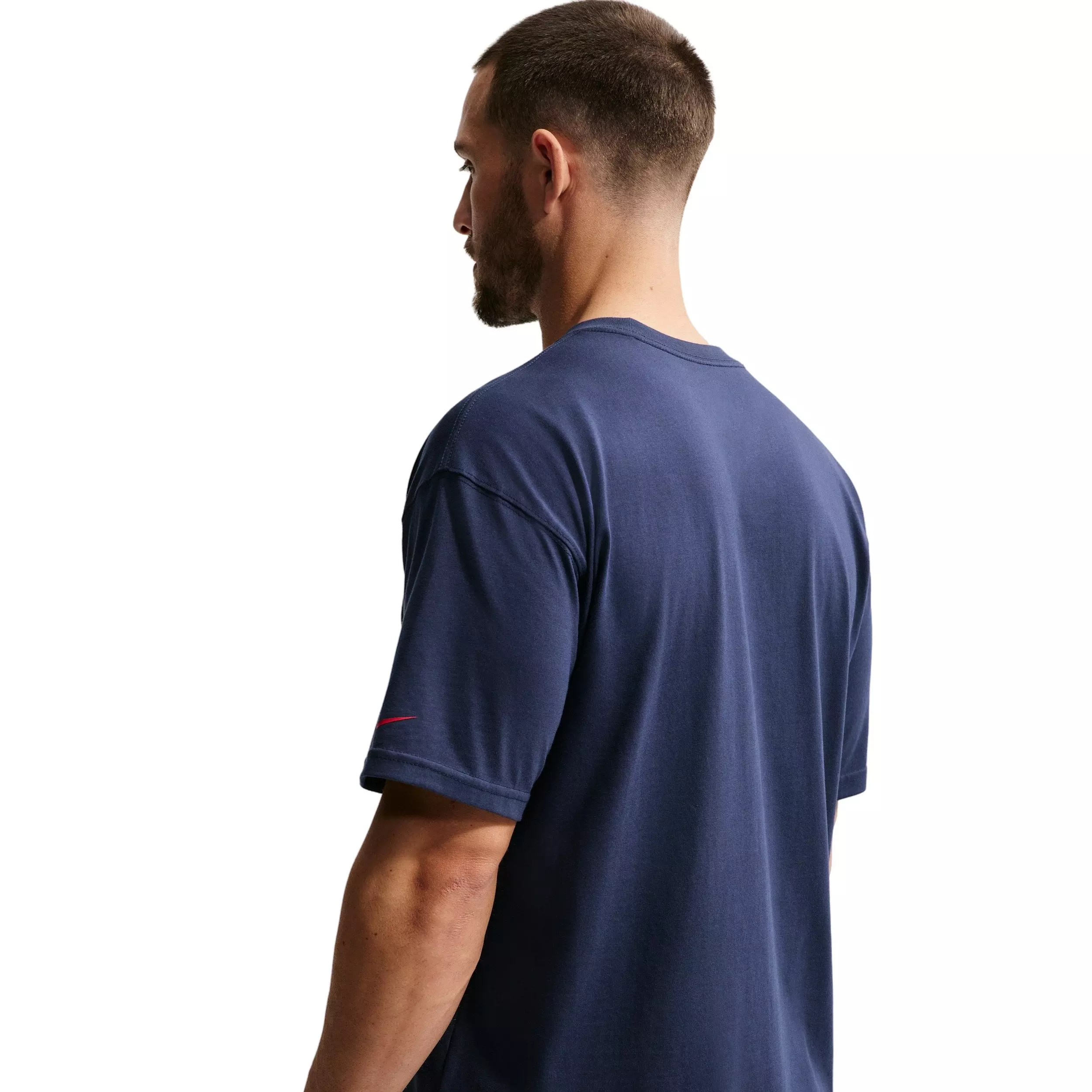 Nike Caitlin Clark Basketball T-Shirt - Navy/Red - NAVY/RED