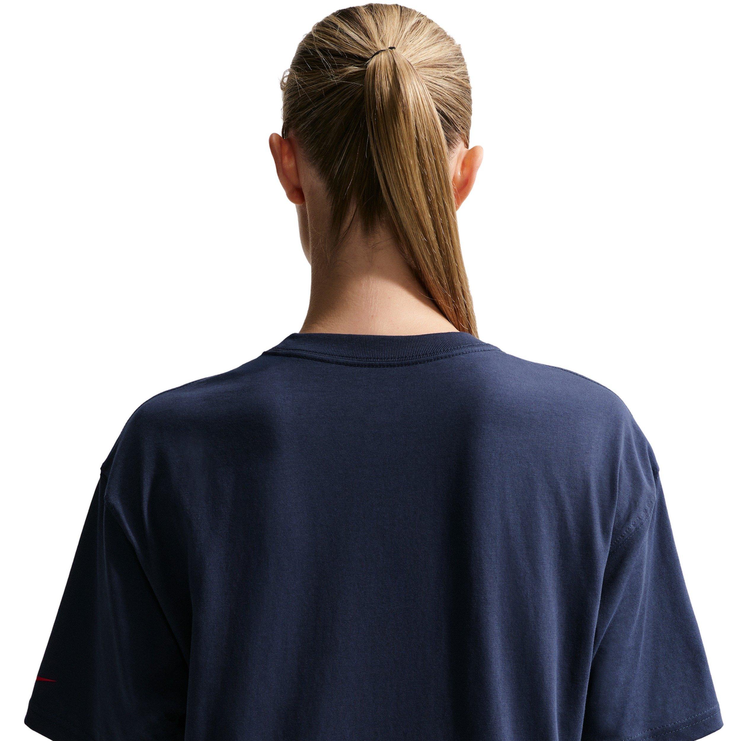 Nike Caitlin Clark Basketball T-Shirt - Navy/Red - NAVY/RED Thumbnail View 4
