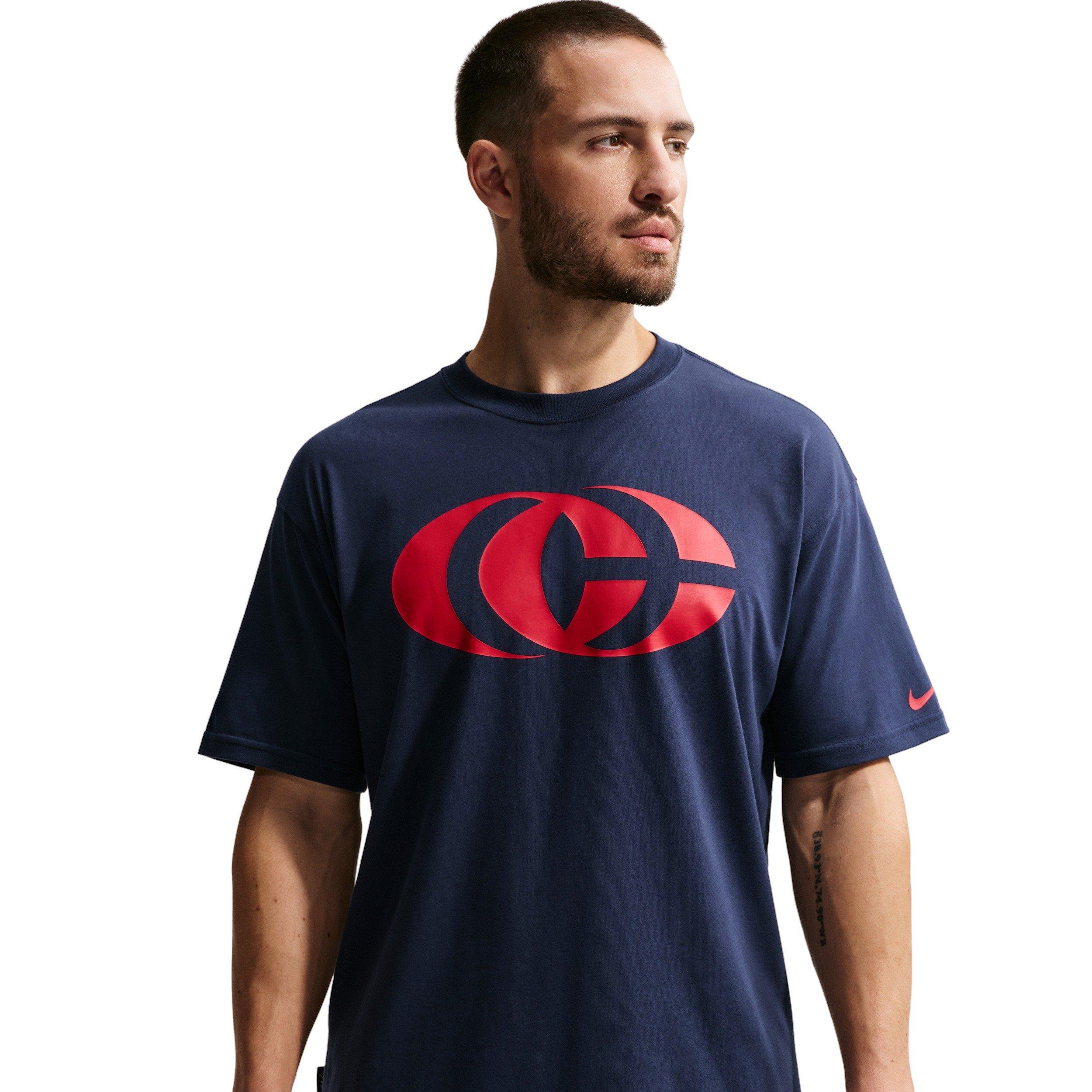 Nike Caitlin Clark Basketball T-Shirt - Navy/Red - NAVY/RED Thumbnail View 5