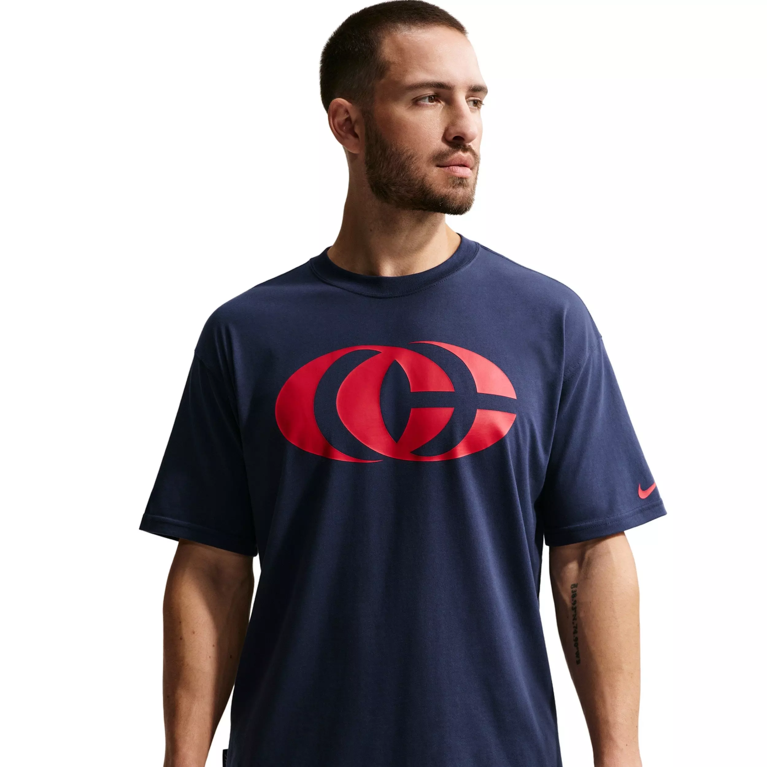 Nike Caitlin Clark Basketball T-Shirt - Navy/Red - NAVY/RED