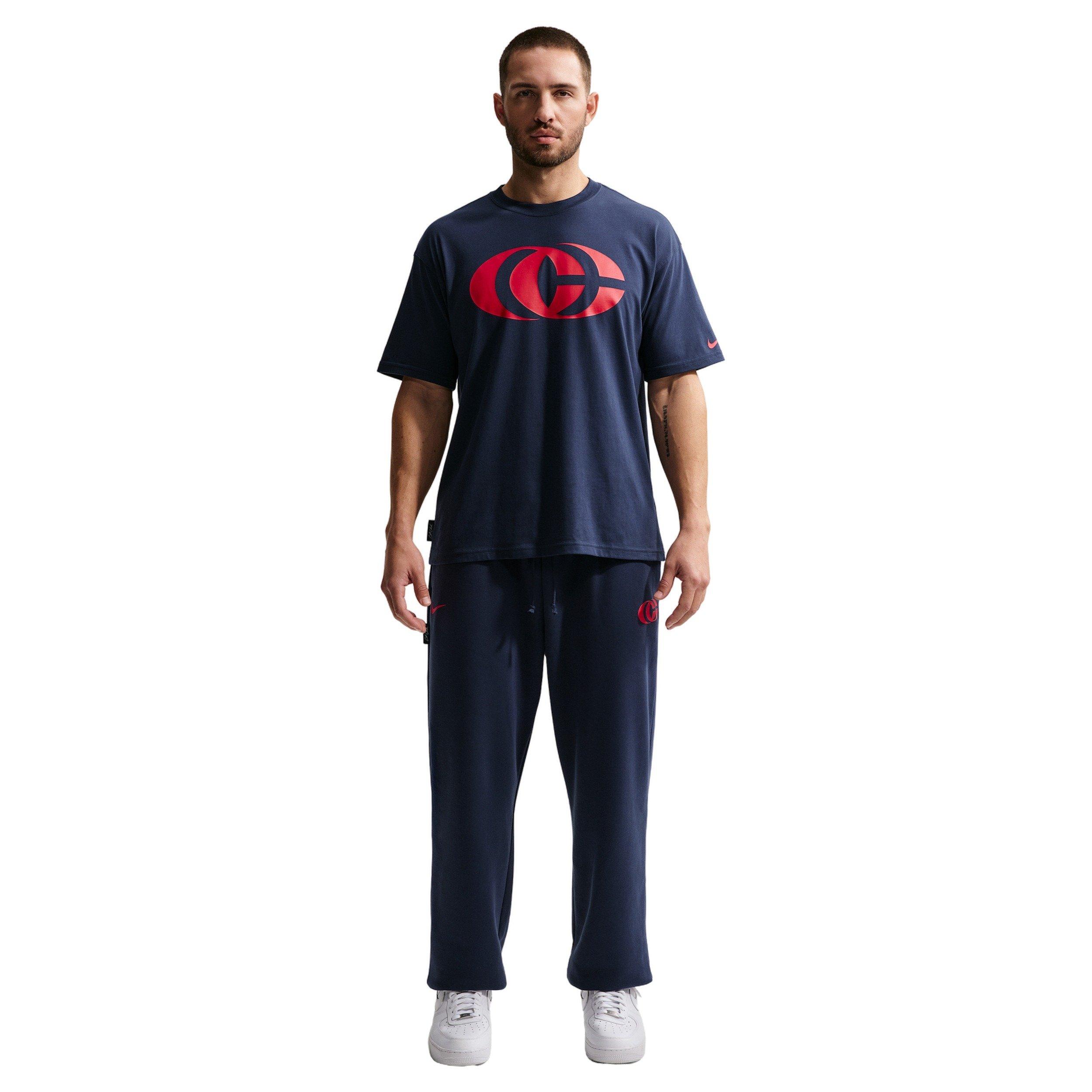Nike Caitlin Clark Basketball T-Shirt - Navy/Red - NAVY/RED Thumbnail View 7