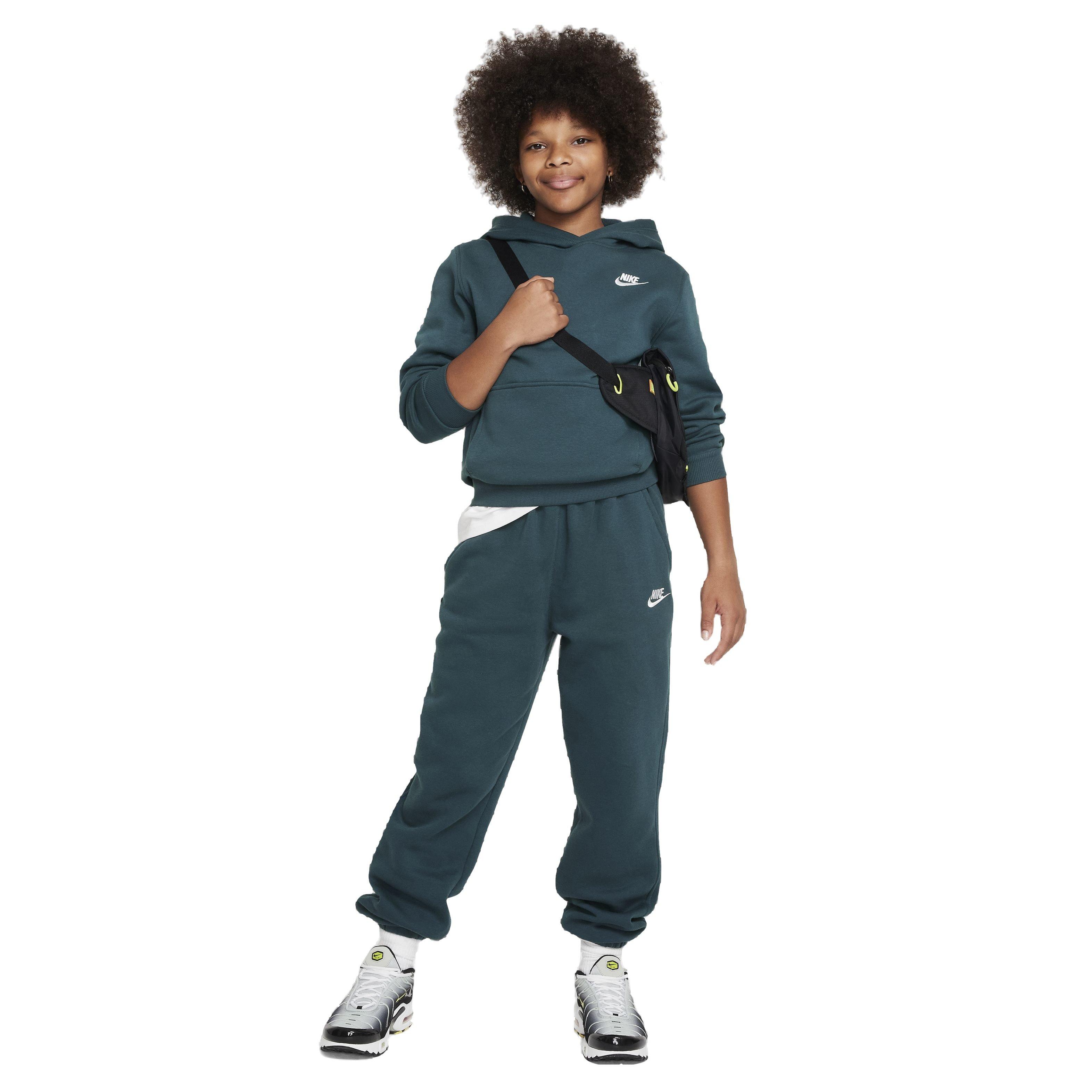 Nike Big Girls' Sportswear Club Fleece Loose Pants -Teal Green - TEAL GREEN Thumbnail View 6