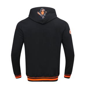 Pro Standard Men's MLB Baltimore Orioles Retro Classic Fleece Pullover Hoodie -Black/Orange