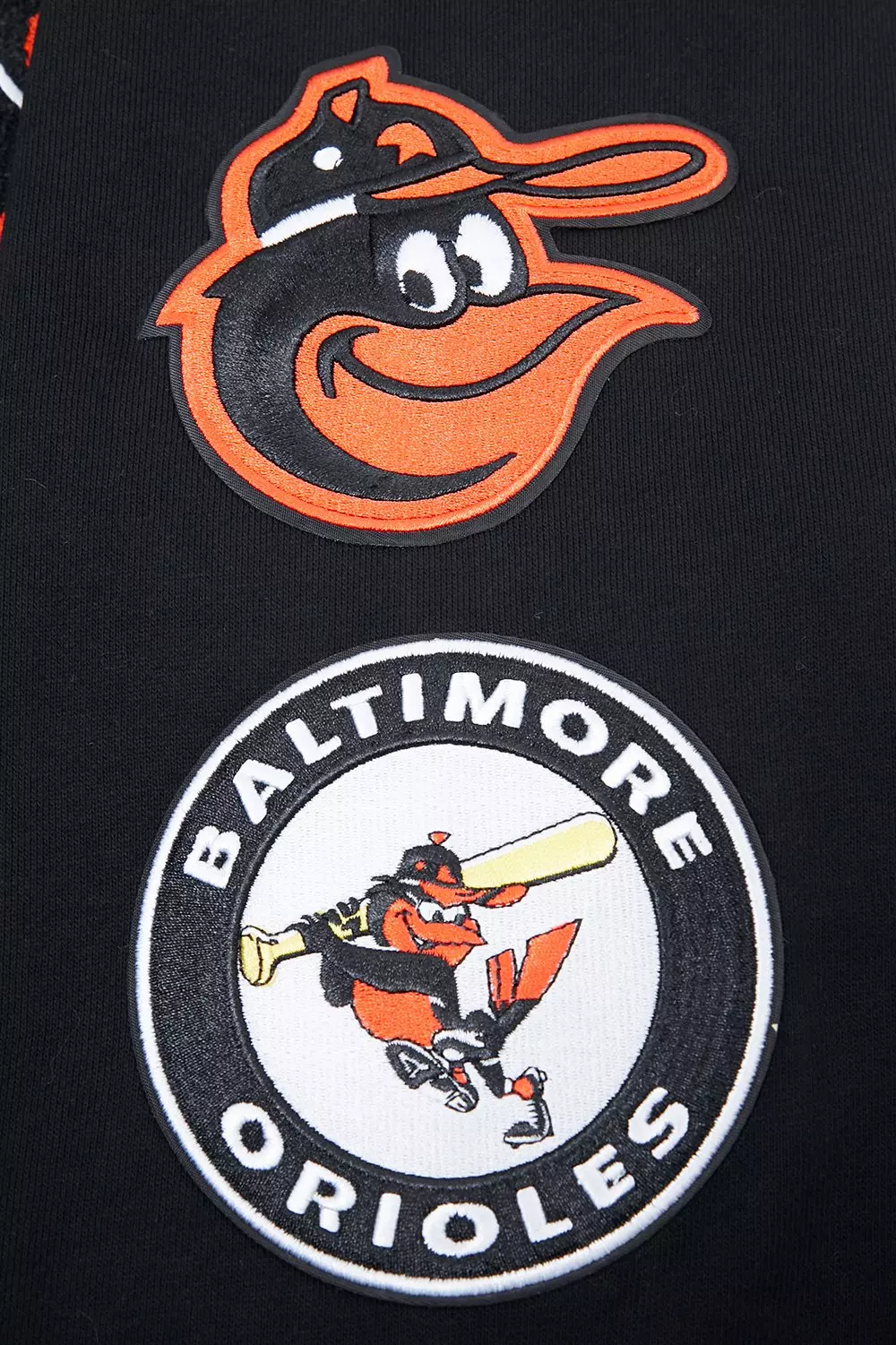 Pro Standard Men's MLB Baltimore Orioles Retro Classic Fleece Pullover Hoodie - Black/Orange - BLACK/ORANGE