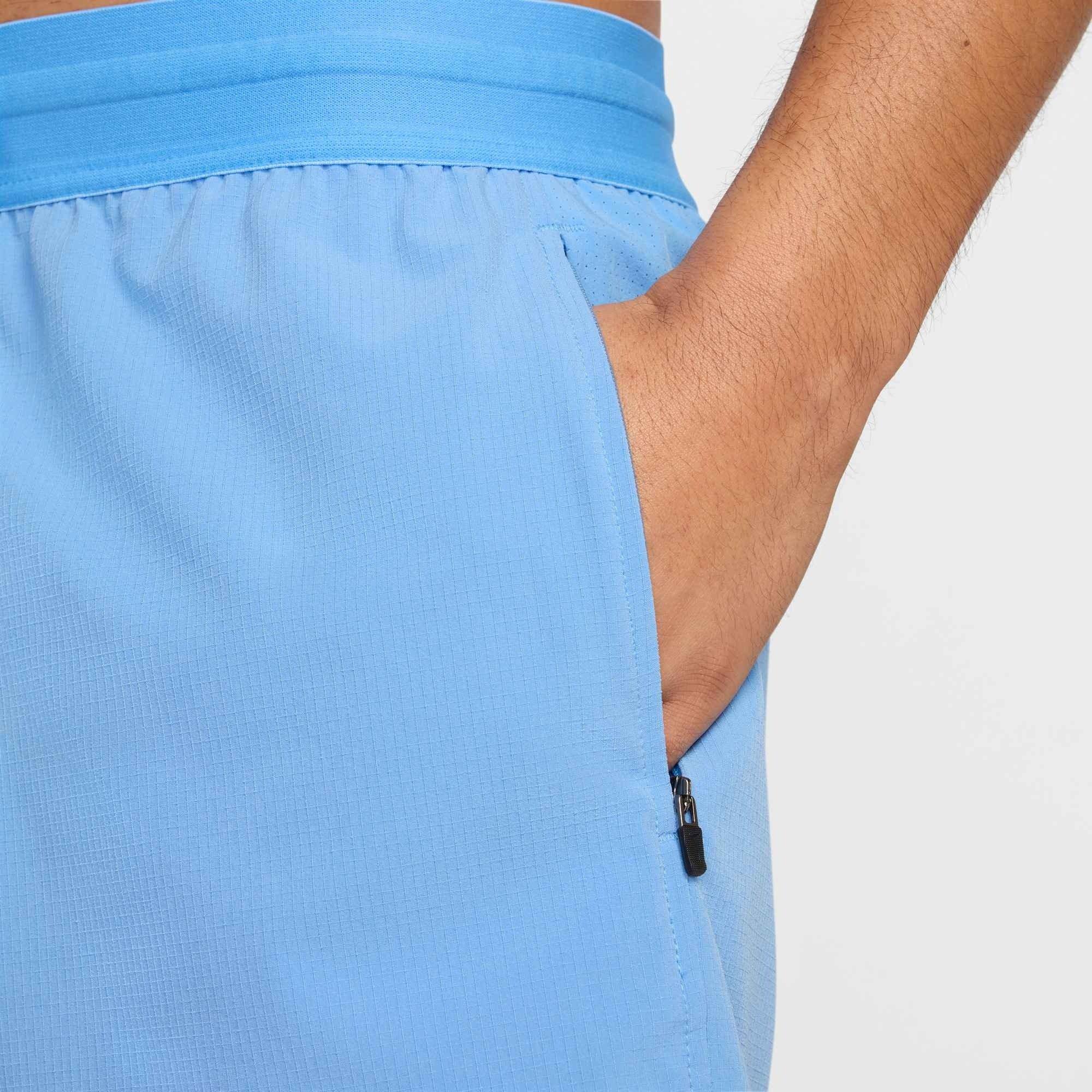 Nike Men's Flex Rep Dri-FIT 5" Unlined Fitness Shorts -Blue - BLUE Thumbnail View 5