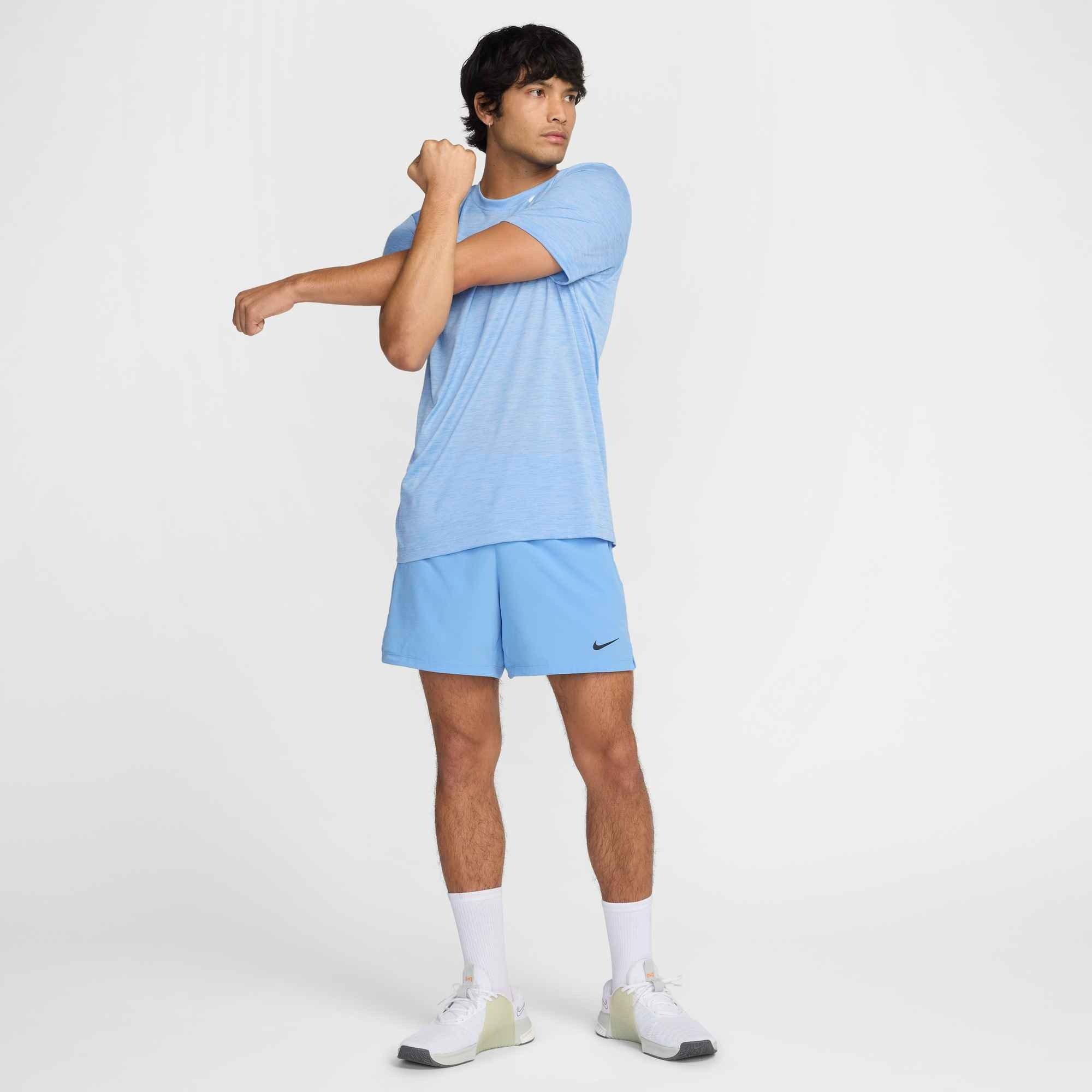 Nike Men's Flex Rep Dri-FIT 5" Unlined Fitness Shorts -Blue - BLUE Thumbnail View 8