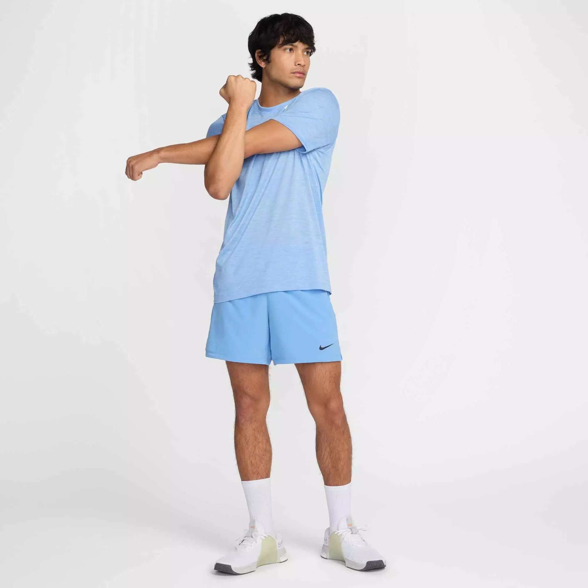 Nike Men's Flex Rep Dri-FIT 5" Unlined Fitness Shorts -Blue - BLUE