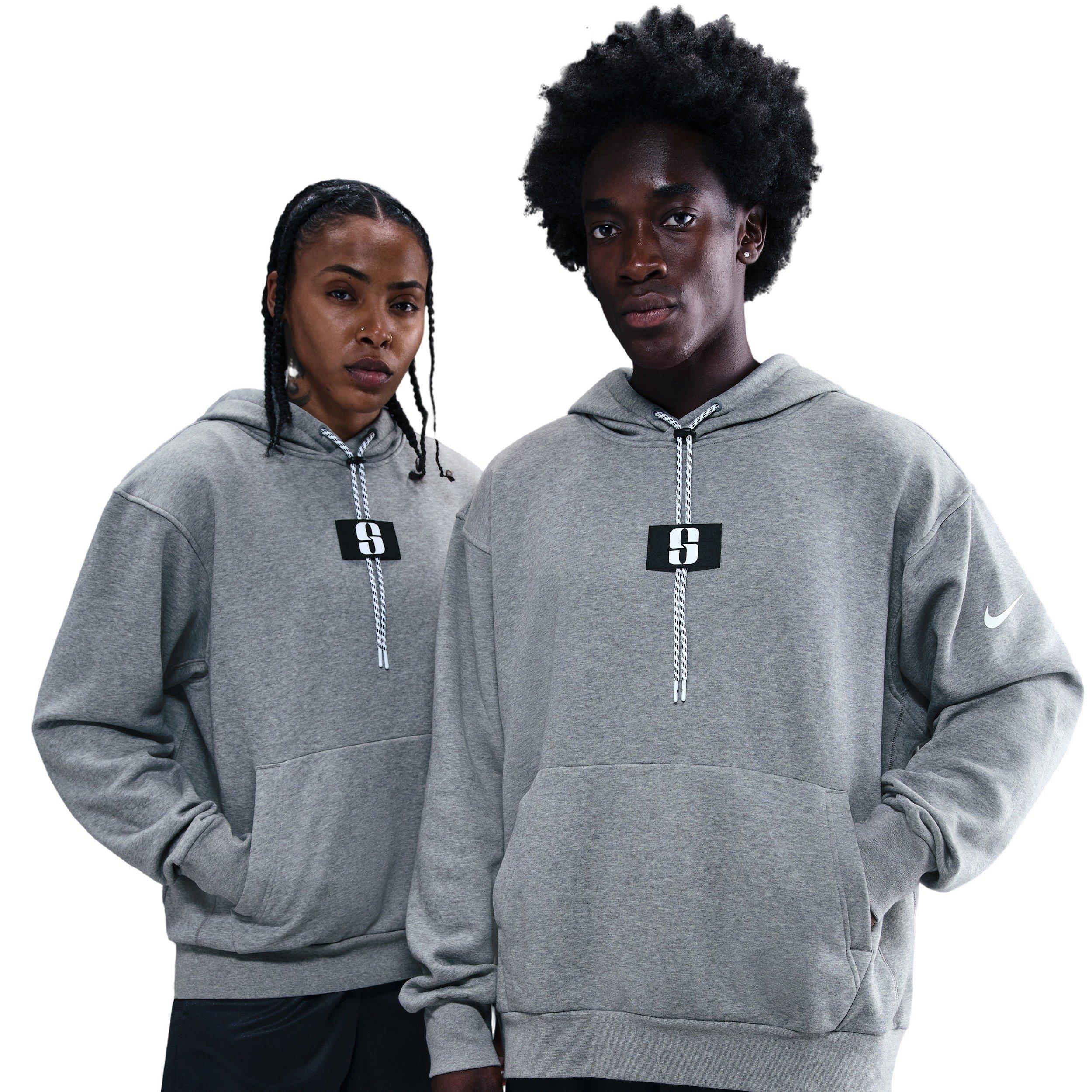 Nike Sabrina Fleece Basketball Hoodie - GREY Thumbnail View 1