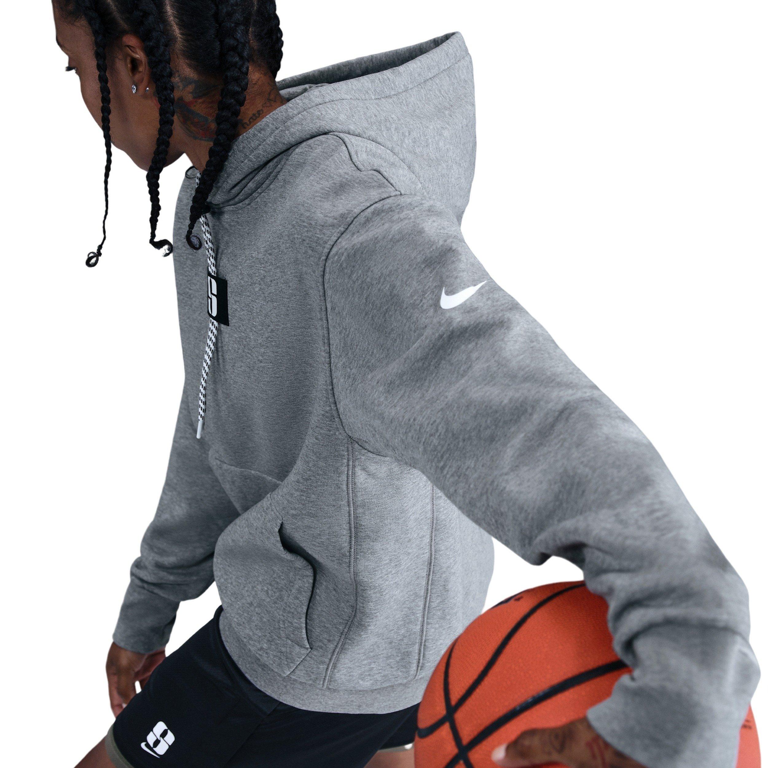 Nike Sabrina Fleece Basketball Hoodie - GREY Thumbnail View 2