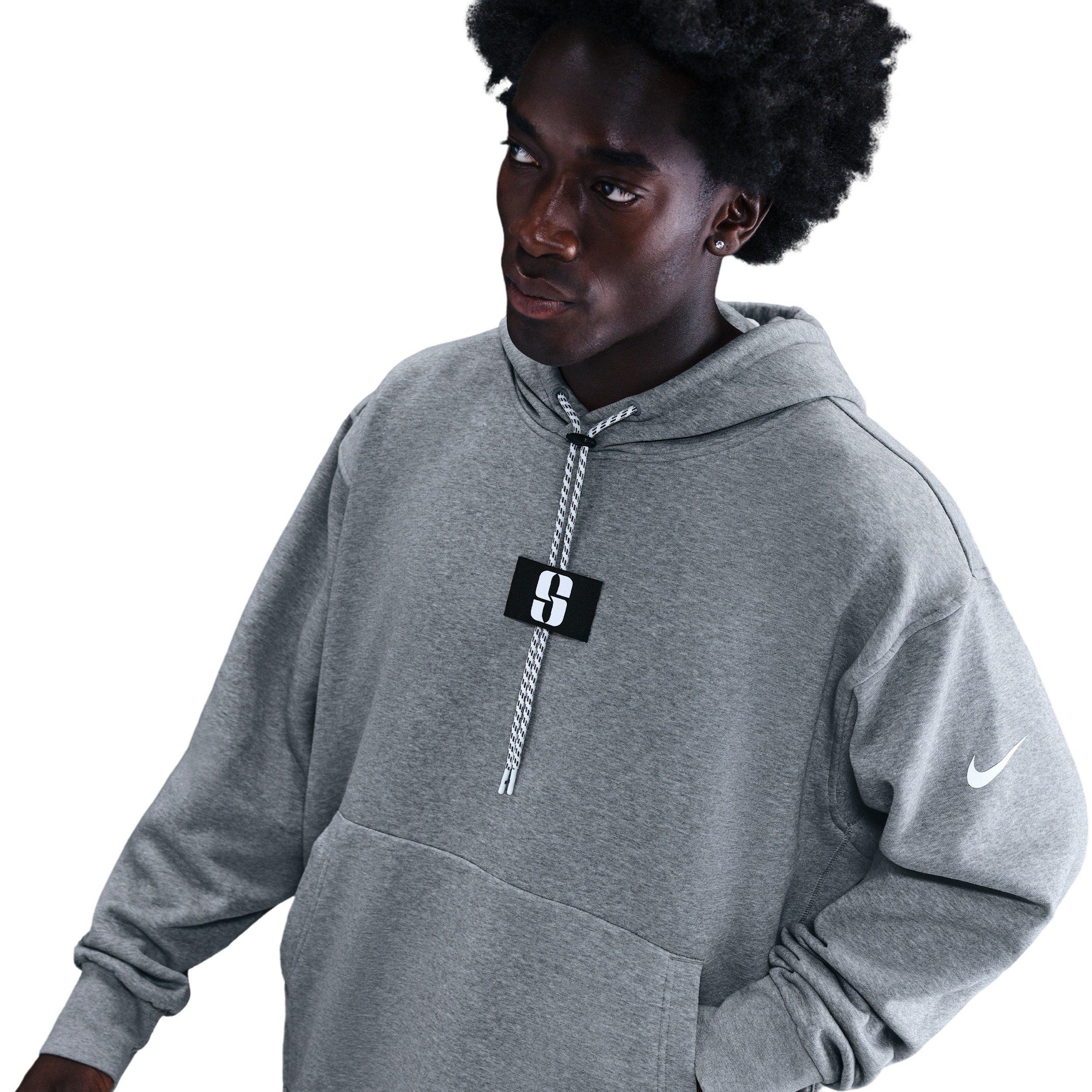 Nike Sabrina Fleece Basketball Hoodie - GREY Thumbnail View 5