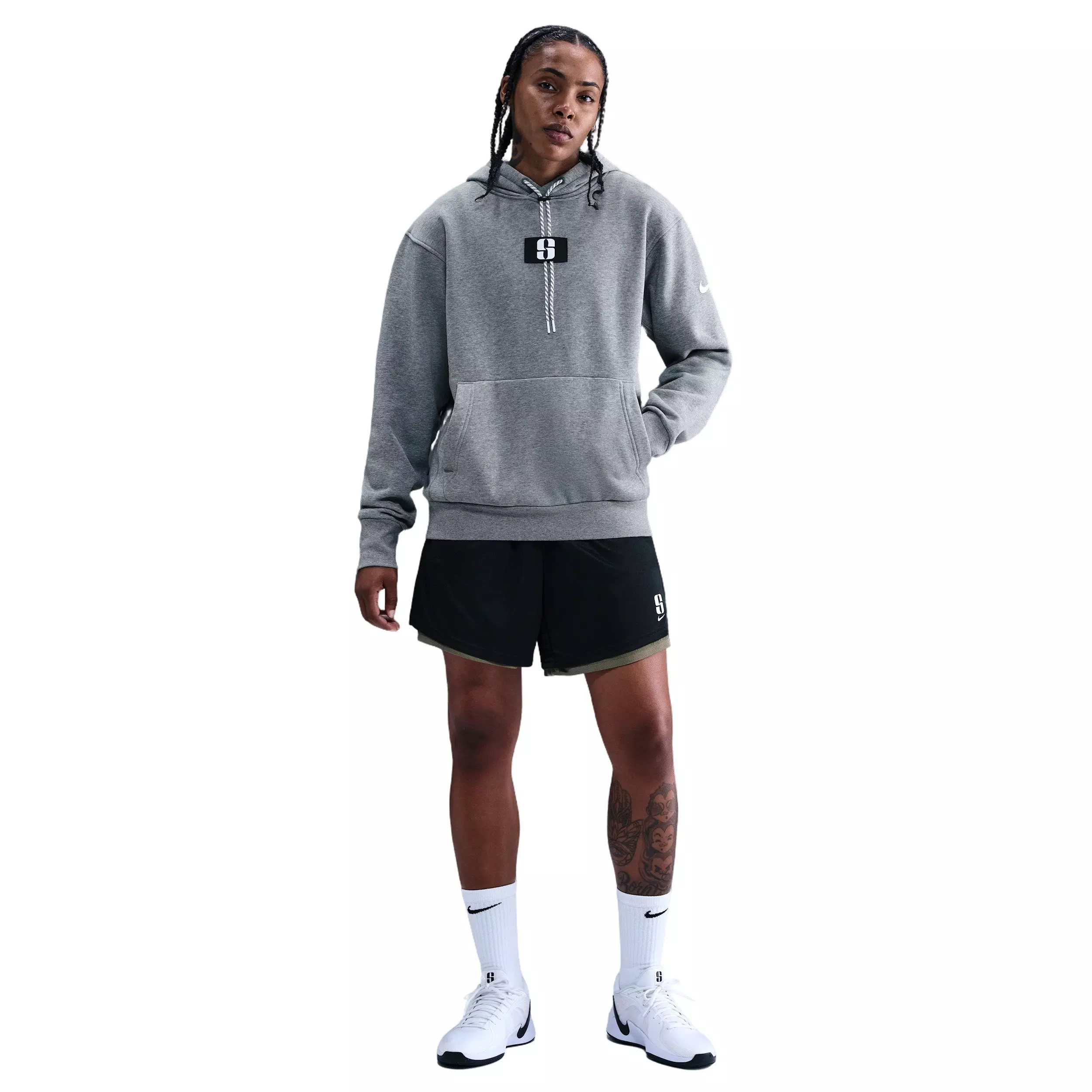 Nike Sabrina Fleece Basketball Hoodie - GREY