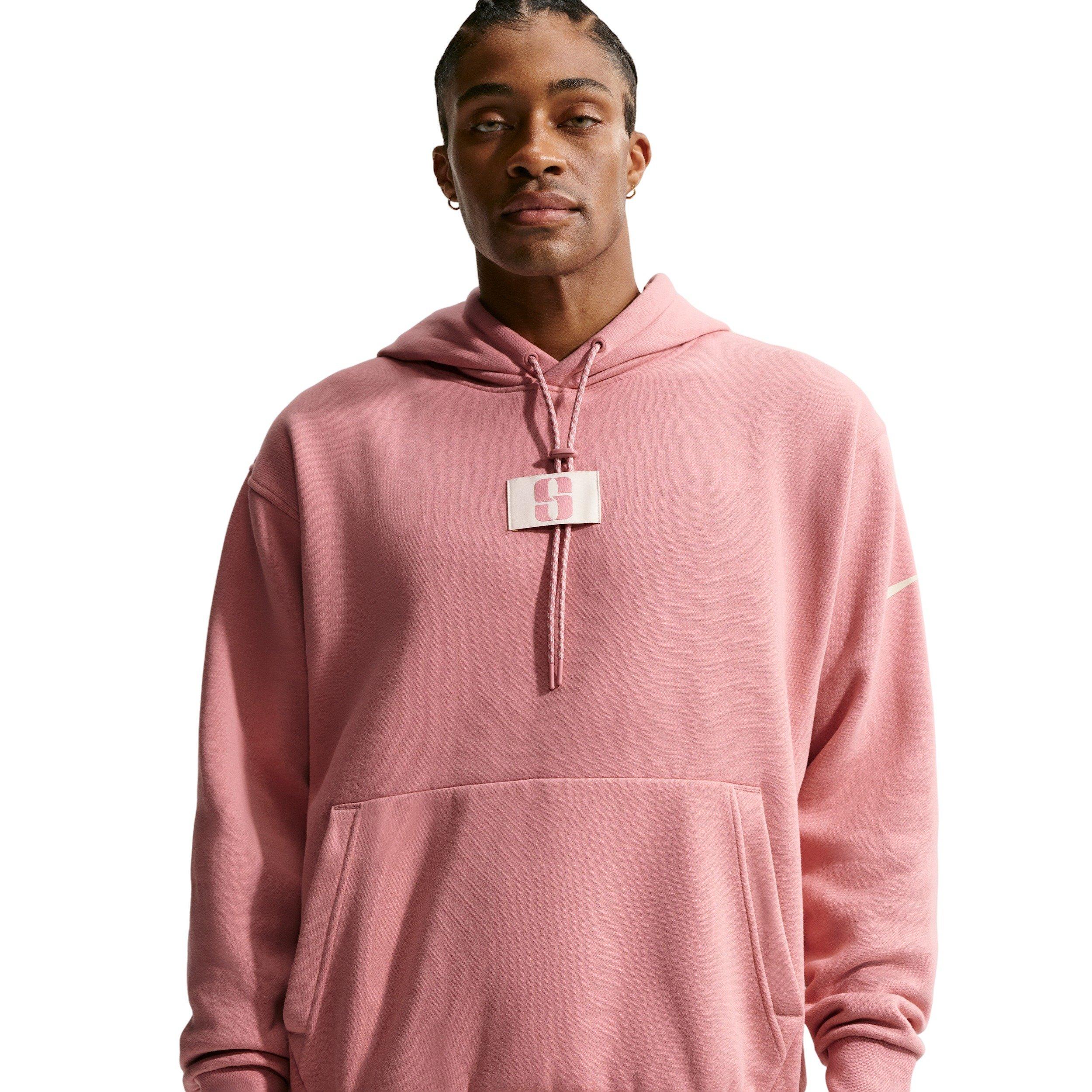 Nike Sabrina Fleece Basketball Hoodie - PINK Thumbnail View 4