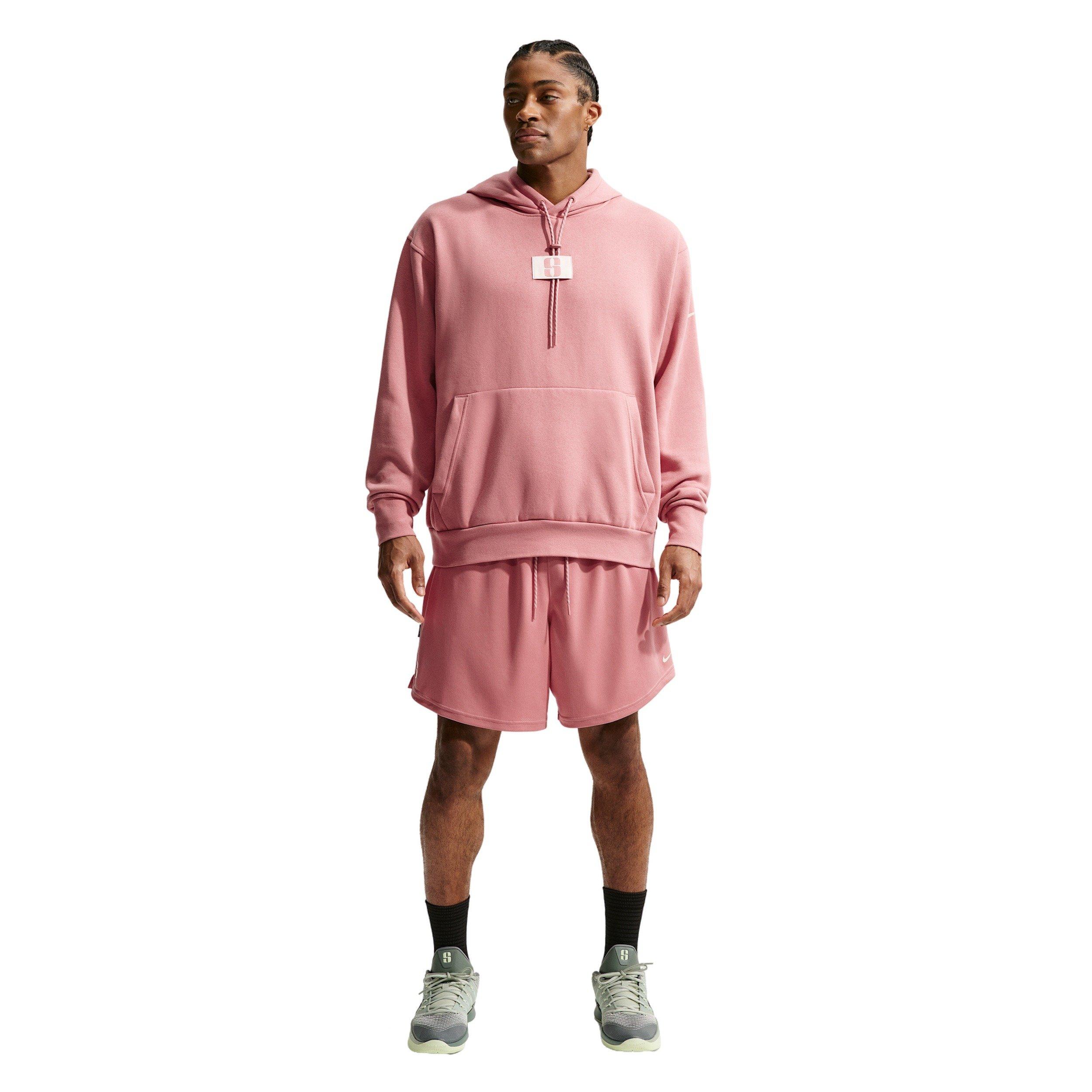 Nike Sabrina Fleece Basketball Hoodie - PINK Thumbnail View 7