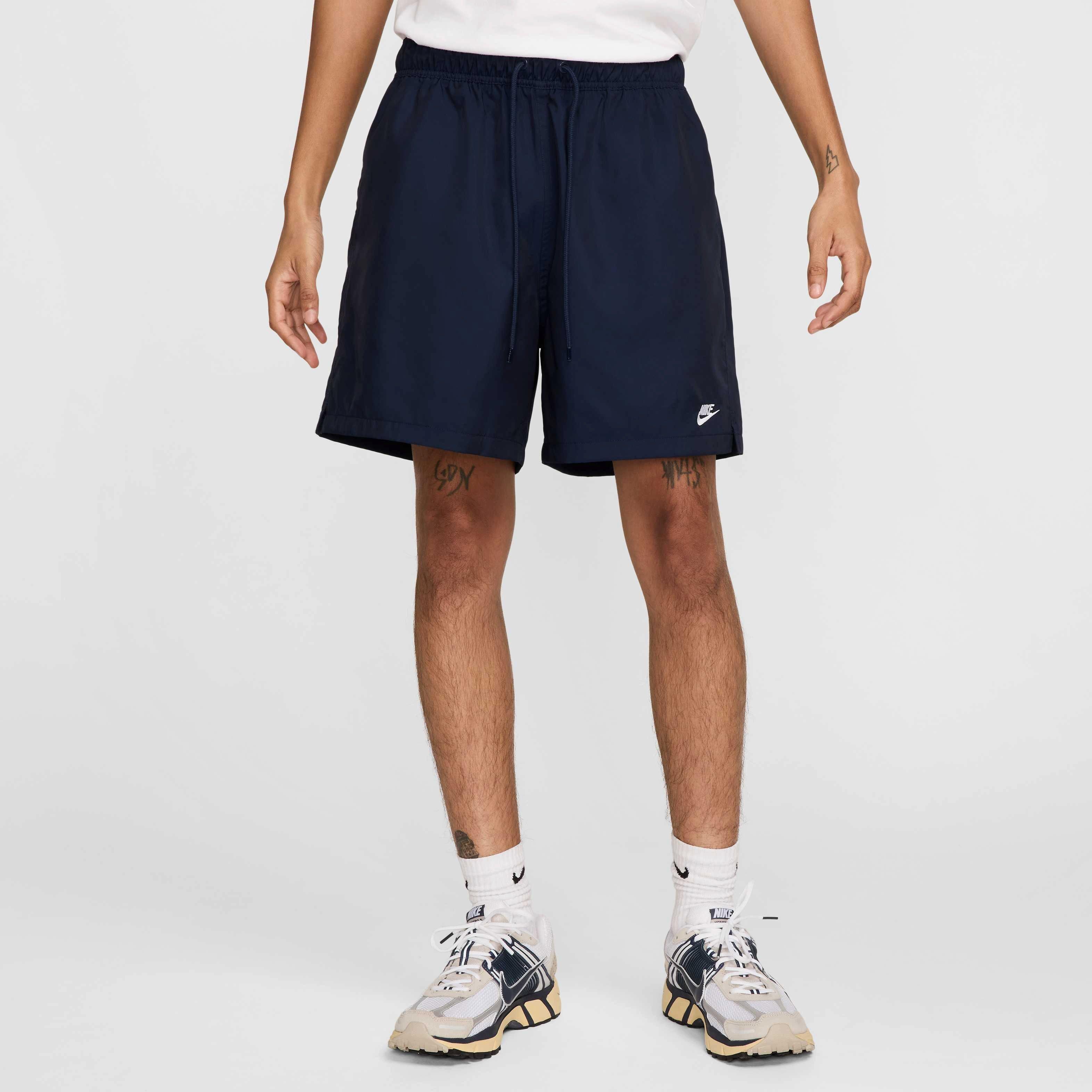 Nike Men's Club Woven Flow Shorts - Blue - BLUE Thumbnail View 3