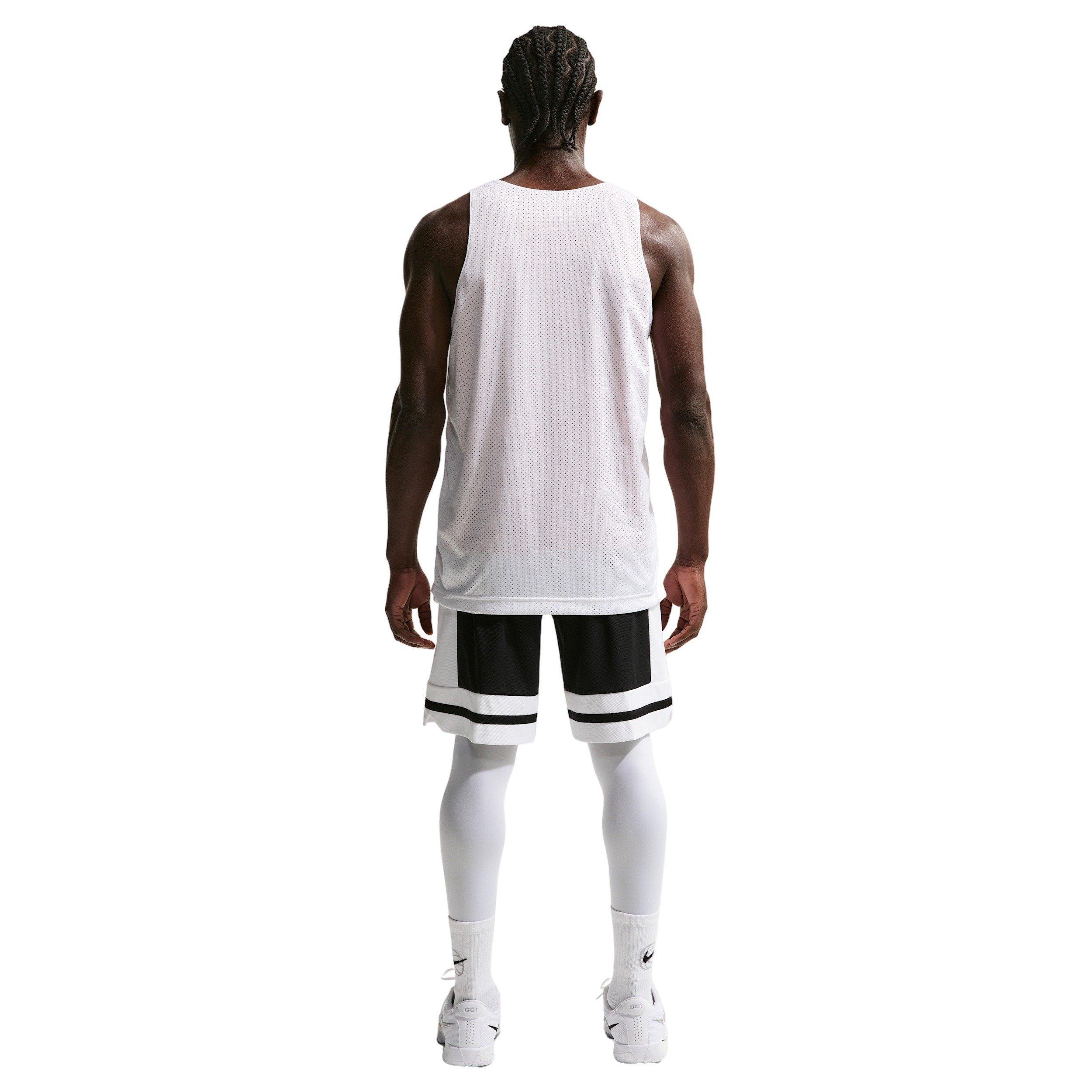 Nike Men's Dri-FIT 10" Game Classic Basketball Shorts - BLACK/WHITE Thumbnail View 2