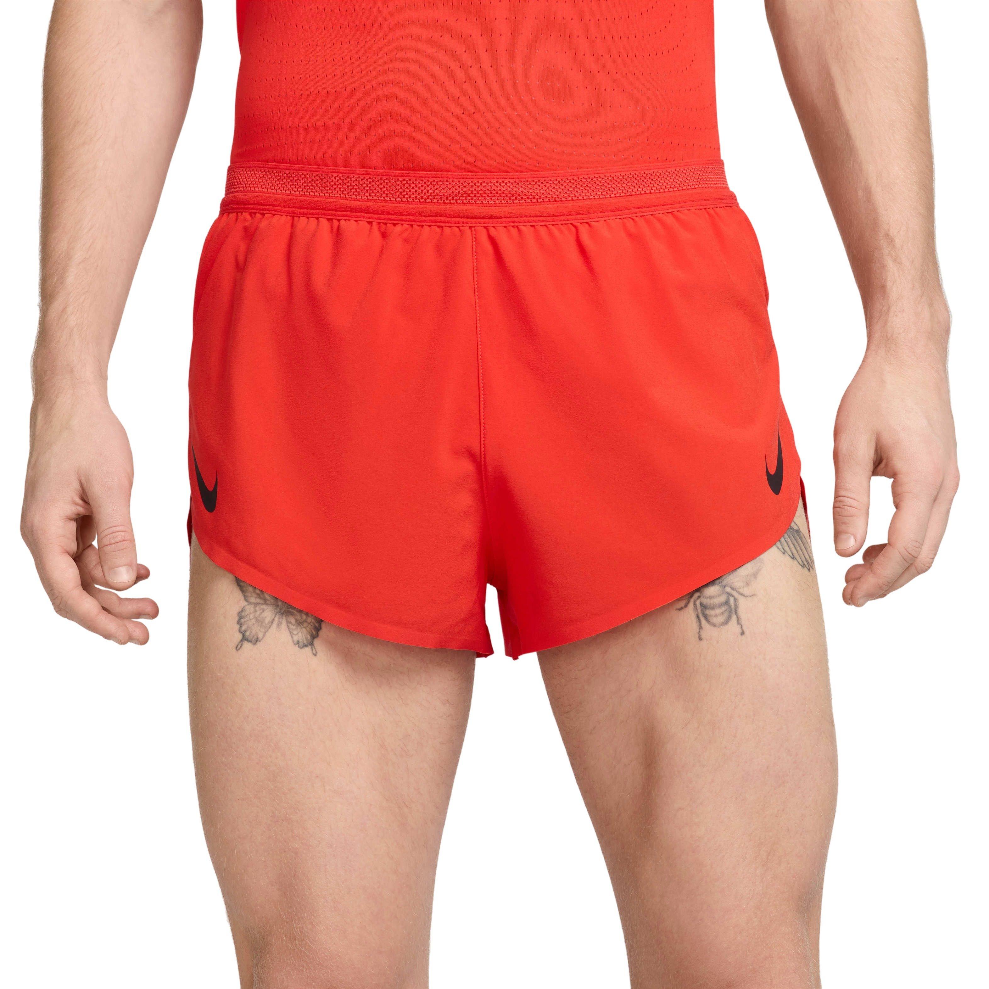 Nike Men's AeroSwift Dri-FIT ADV 2" Brief-Lined Running Shorts -Red - RED Thumbnail View 1