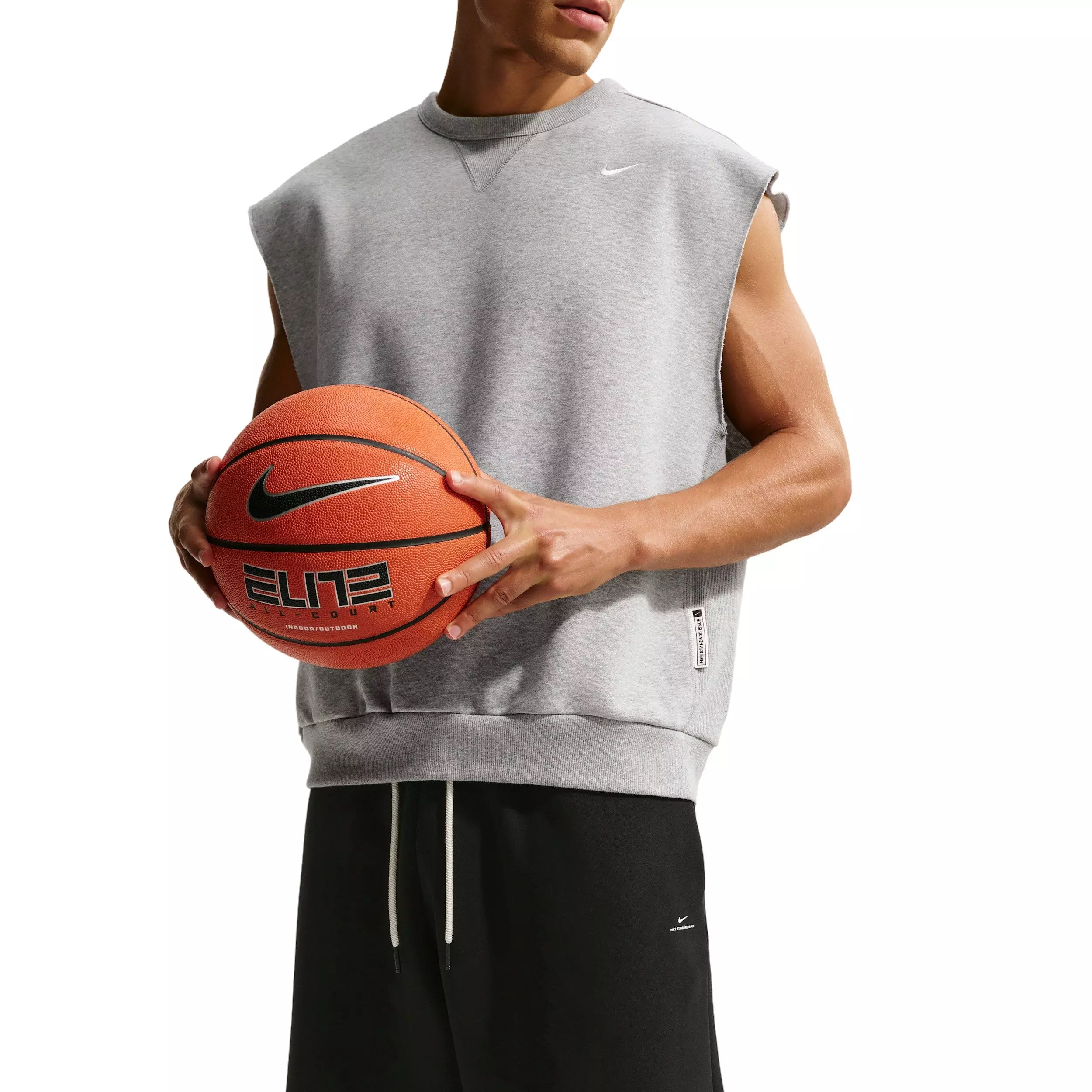 Nike Men's Standard Issue Thema-FIT 14" Fleece Basketball Shorts - BLACK