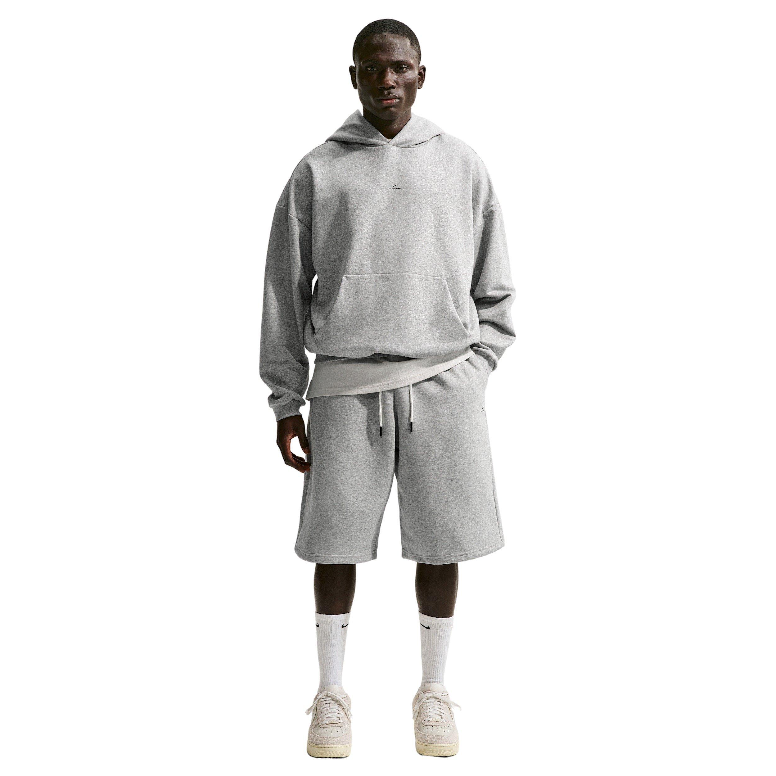 Nike Men's Standard Issue Thema-FIT 14" Fleece Basketball Shorts - GREY Thumbnail View 1