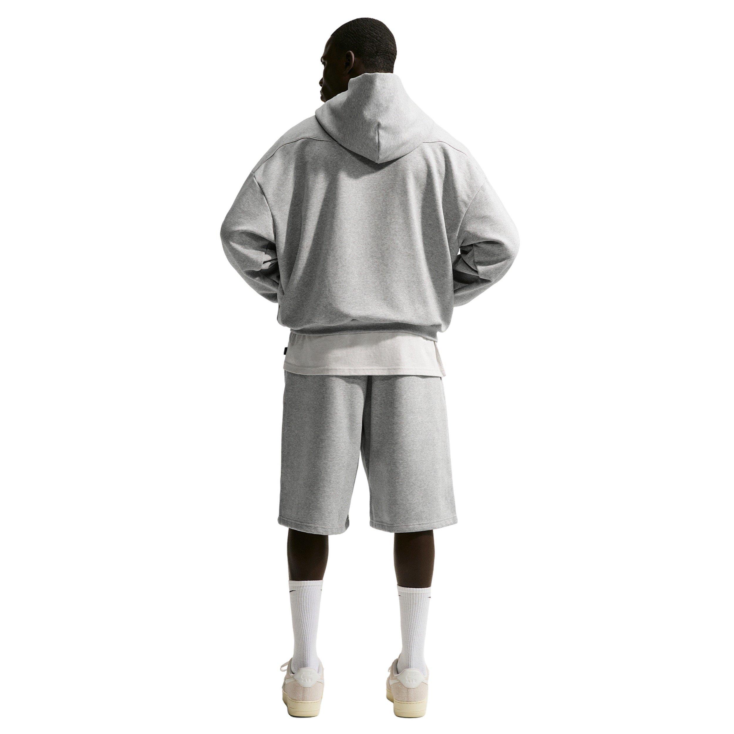 Nike Men's Standard Issue Thema-FIT 14" Fleece Basketball Shorts - GREY Thumbnail View 2