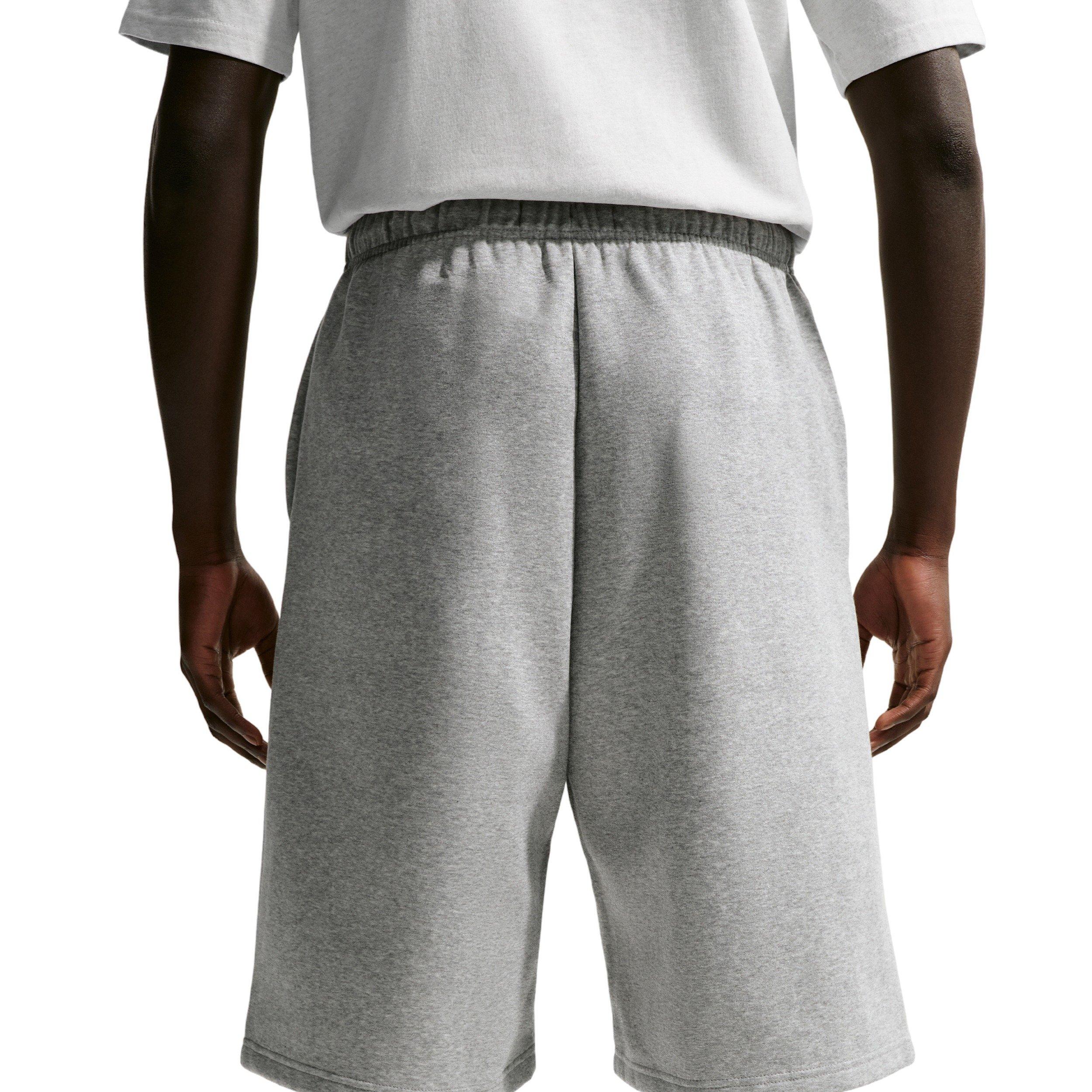 Nike Men's Standard Issue Thema-FIT 14" Fleece Basketball Shorts - GREY Thumbnail View 4